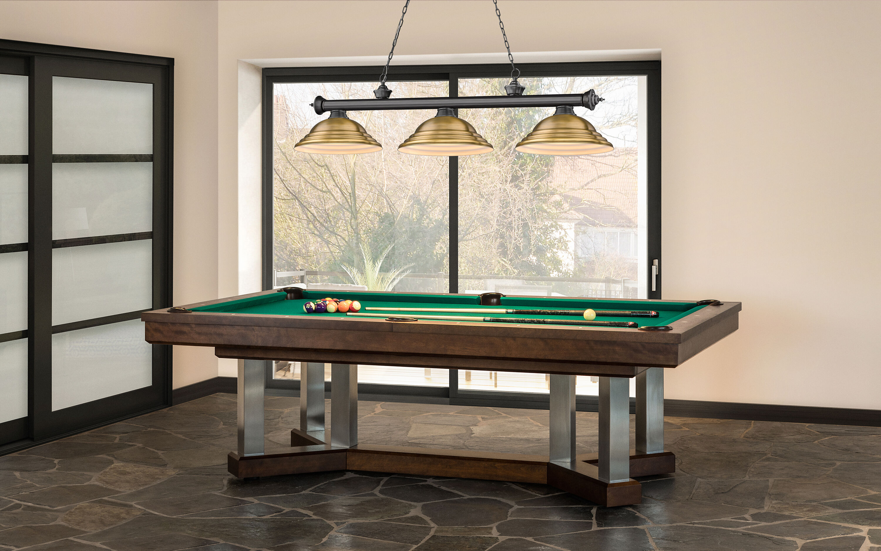 Z-Lite 2306-3BP-SRB Pool-Table-Lighting - View #6