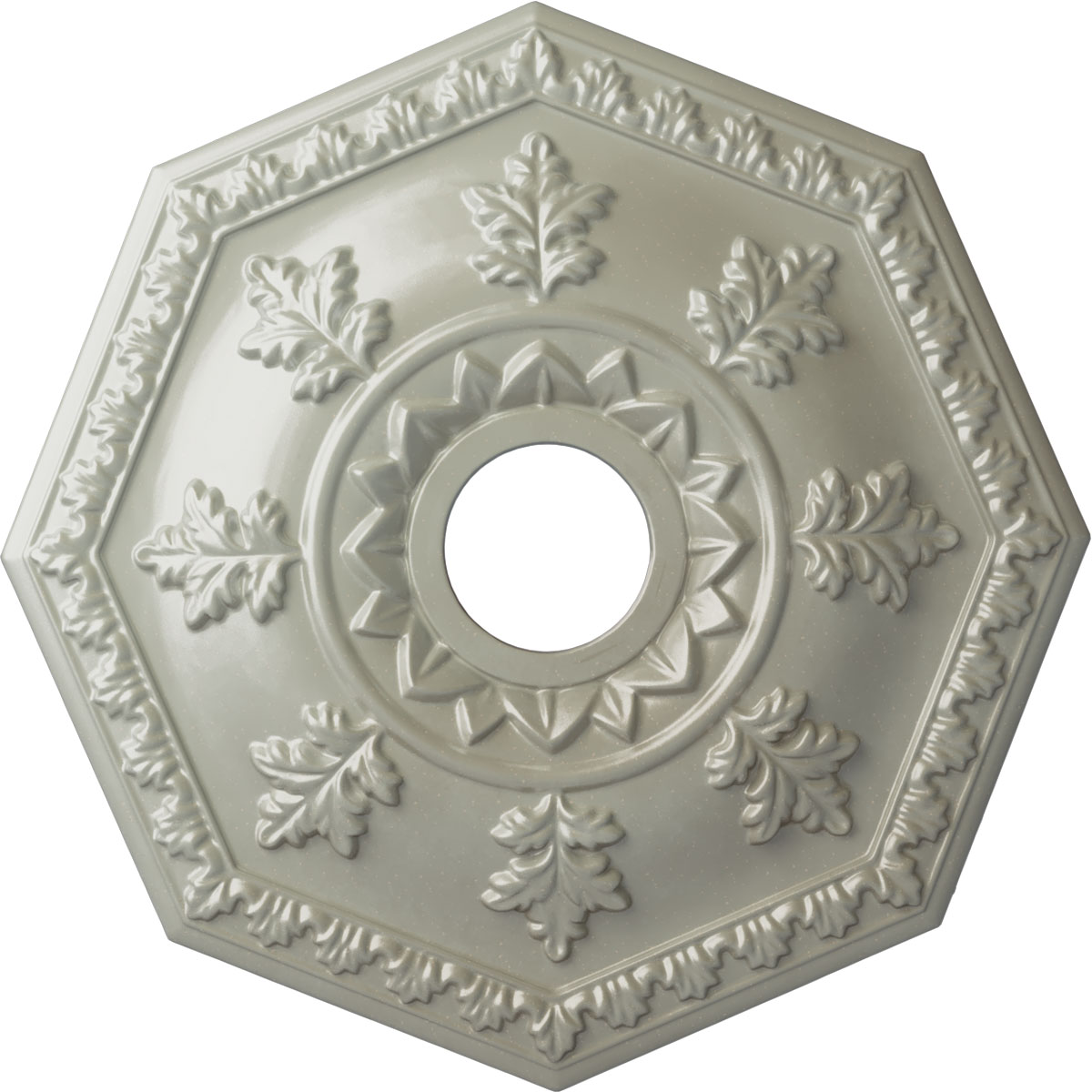 Ekena Millwork CM18NTFCS Nottingham 18-in W x 18-in L Painted Flash Copper Polyurethane Whole Ceiling Medallion