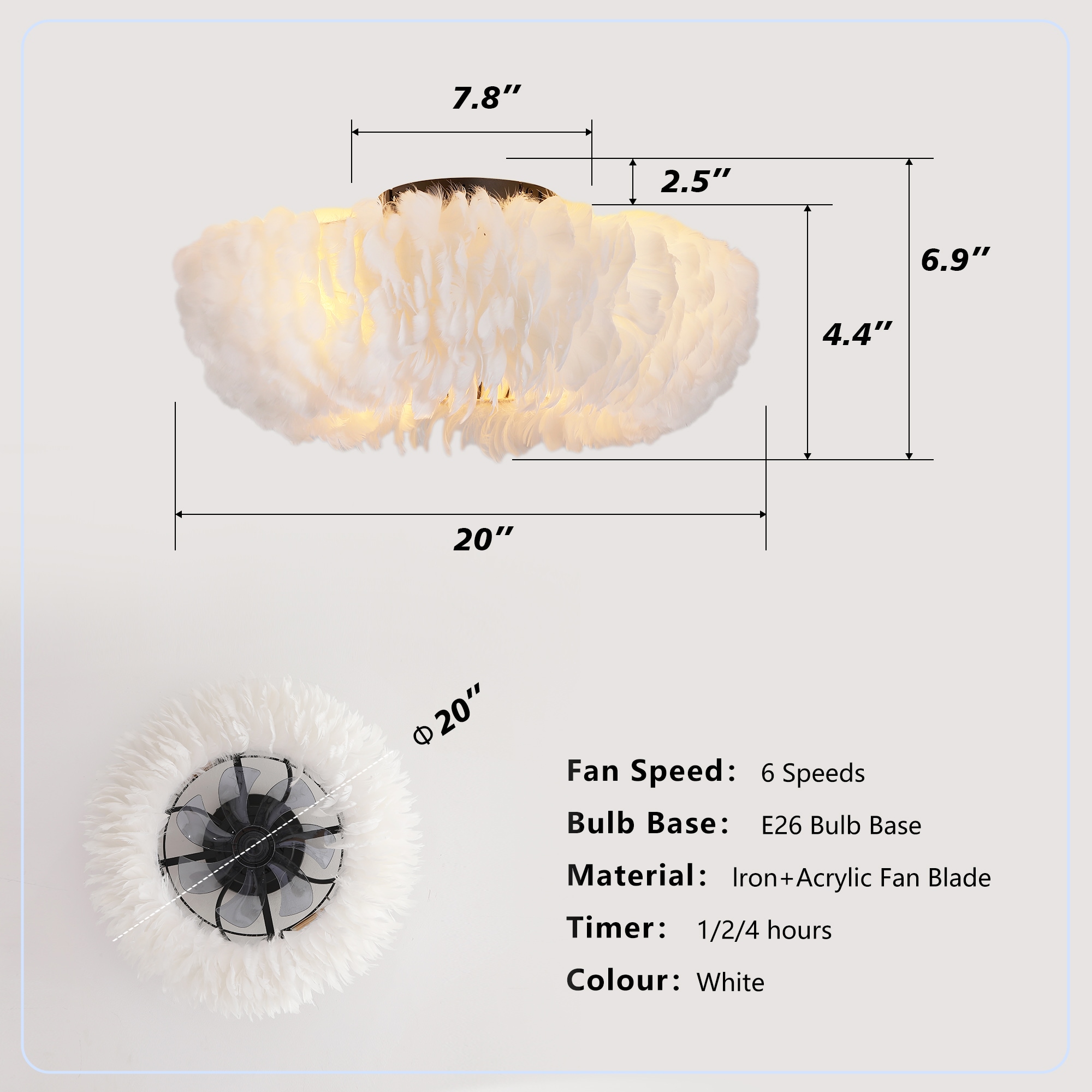 Tenleaf LIGHT0413-123-1 Ceiling-Fans - View #4