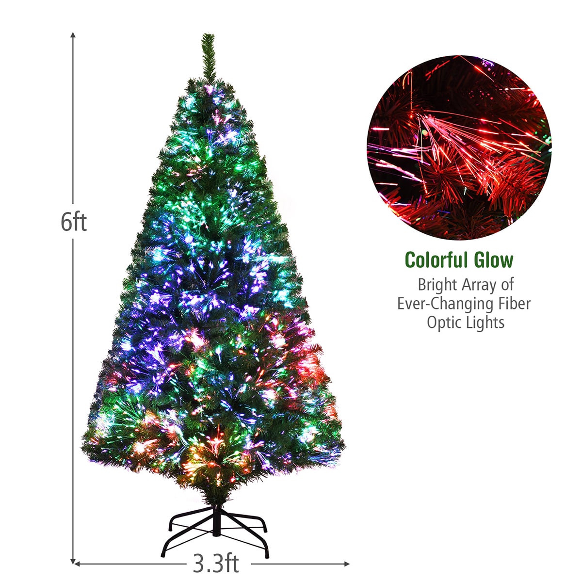 Forclover HYFASDCM37 Artificial-Christmas-Trees - View #2
