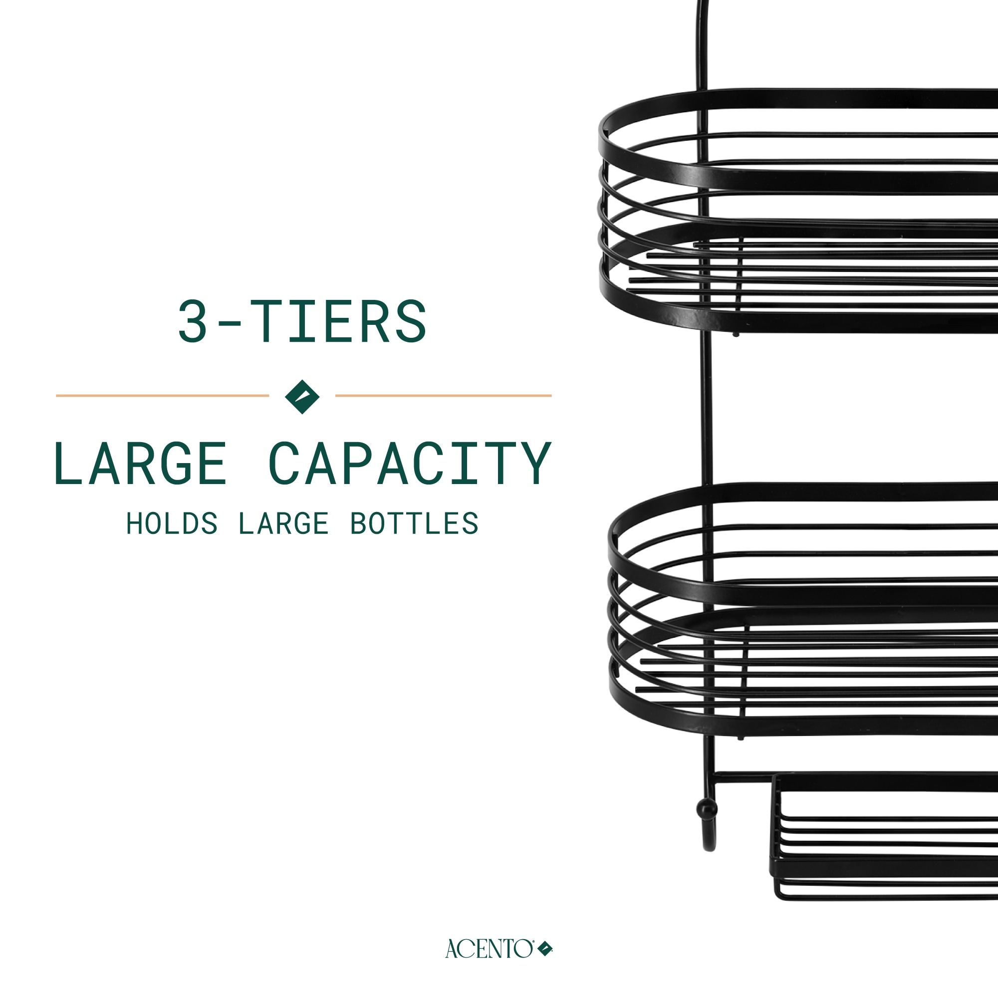 ACENTO SC421MBK Hanging-Shower-Caddies - View #4