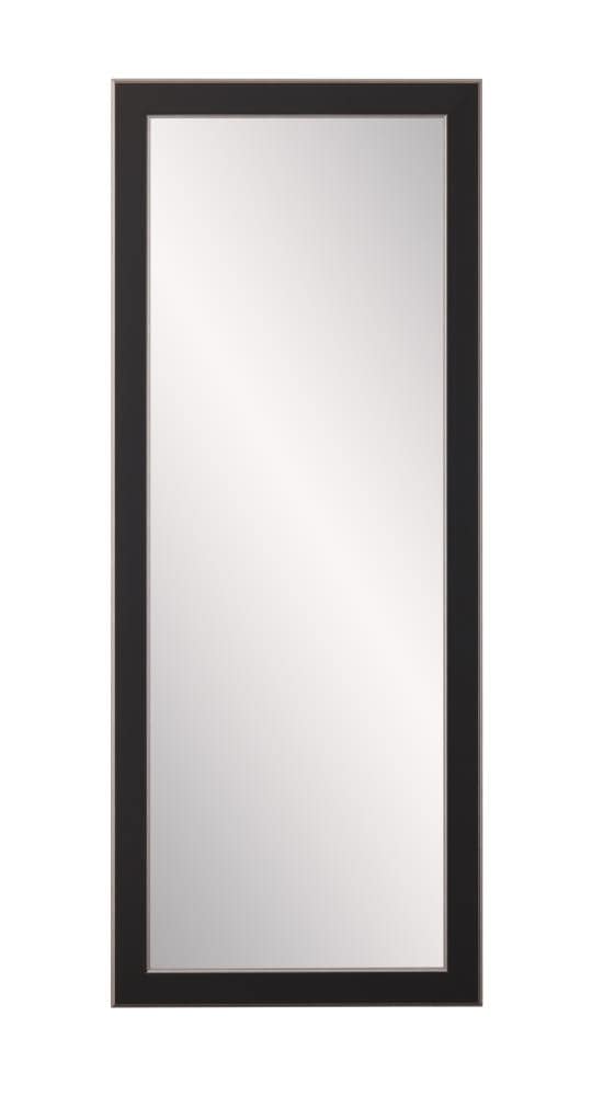BrandtWorks BM011NM 25.5-Inches W x 70.5-Inches H Rectangle Black/Silver Lined Framed Full Length Wall Mirror