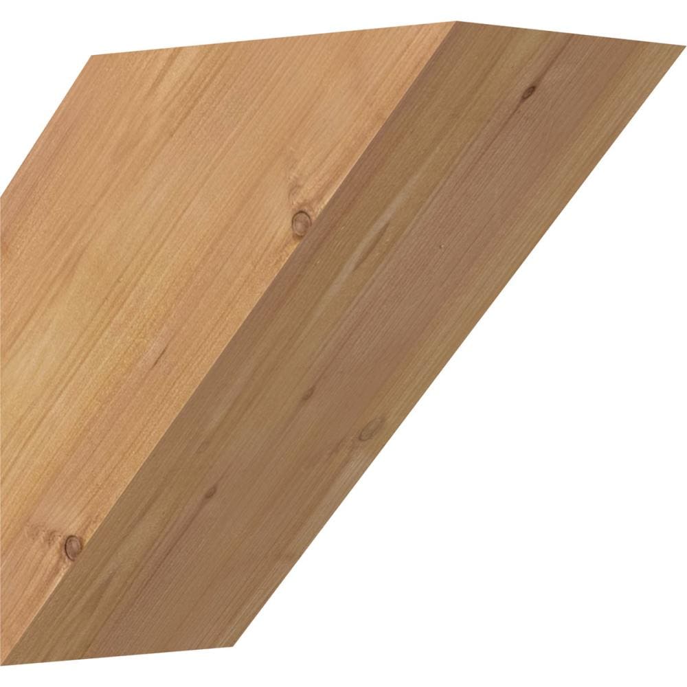 Ekena Millwork BRC06X10X10TRA00SWR 5-1/2-in x 10-in x 10-in Western Red Cedar Unfinished Wood Traditional Smooth Knee Brace