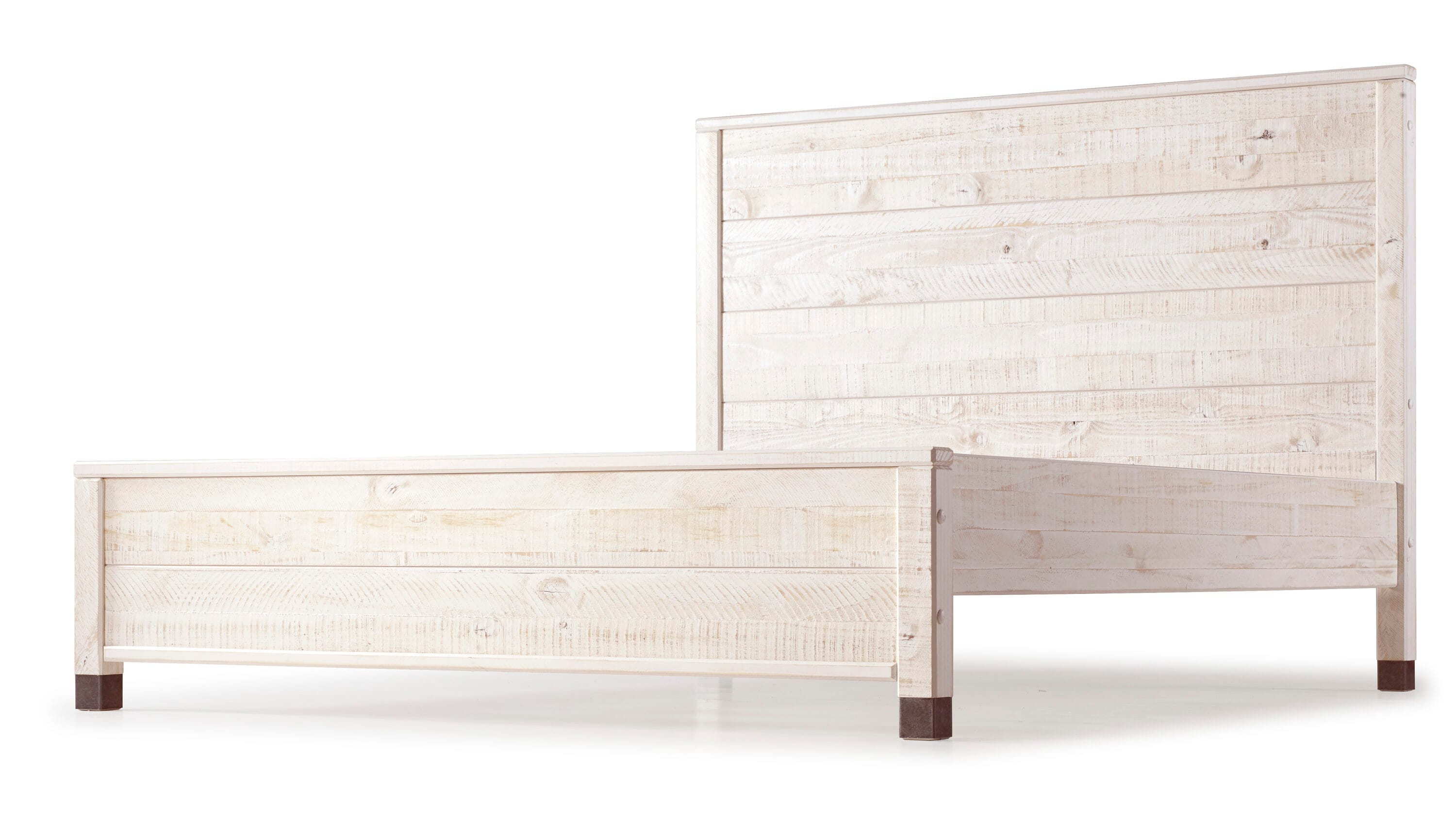 Baja Pine Wood King Platform Bed with Solid Wood Frame