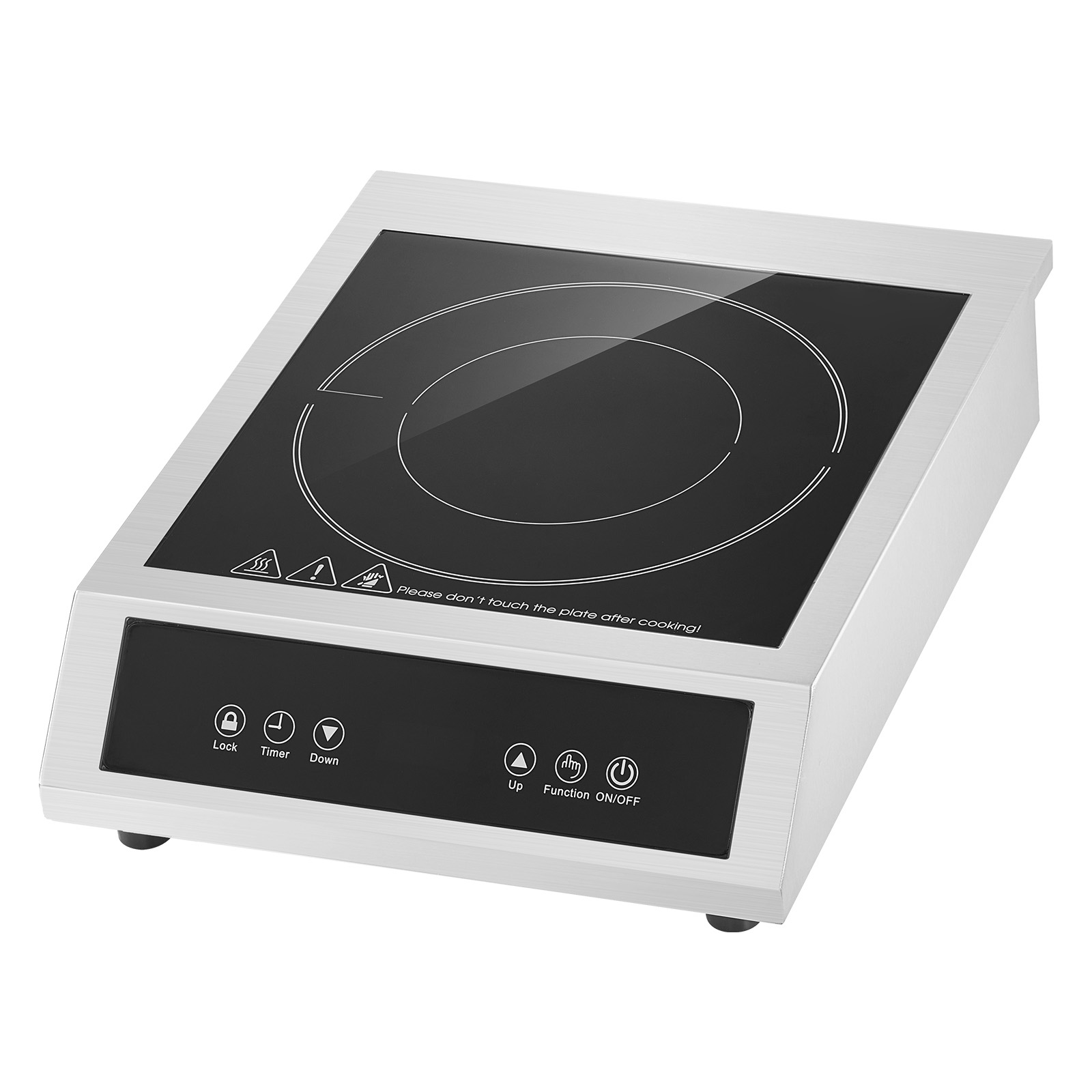 SVOPES SVOPESSYBXKTM10307V1 1800 W 9 Temp Levels 13-in Portable 1 Burner White Induction Cooktop