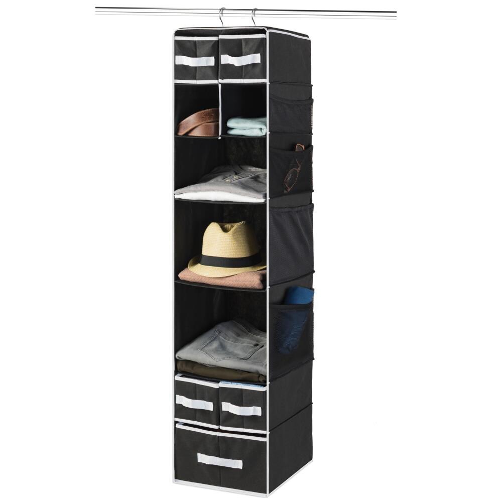 OSTO 9 Compartment 5 Drawers Black Plastic Drawer at Lowes.com