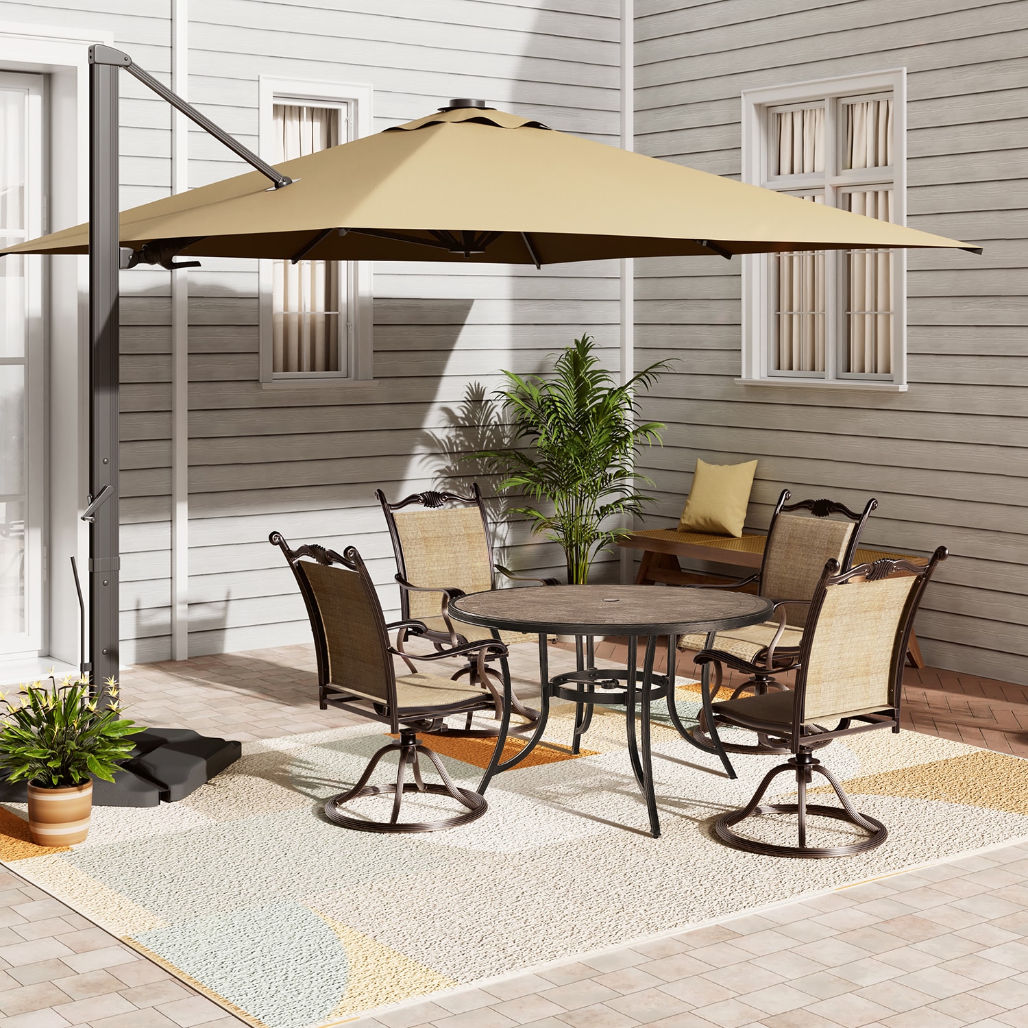 Mondawe 21OD123140BE-B Patio-Dining-Sets - View #3