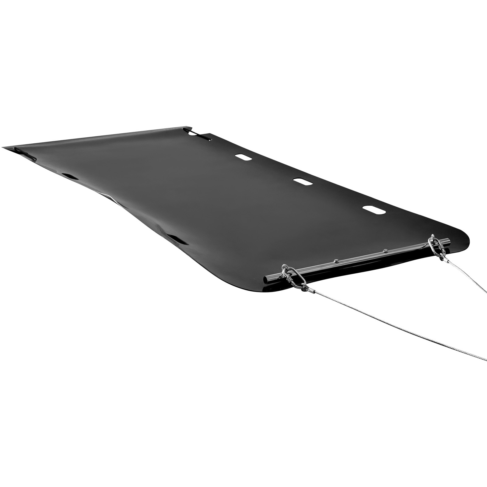 VEVOR Yard Drag Sled 110 x 46 in 2000lbs Heavy Duty Utility Sled HDPE Drag Glider with Ropes and Pull Cable Dual Use Game Hauler for Firewood Ice Fishing Compatible with ATVs UTVs Tractors