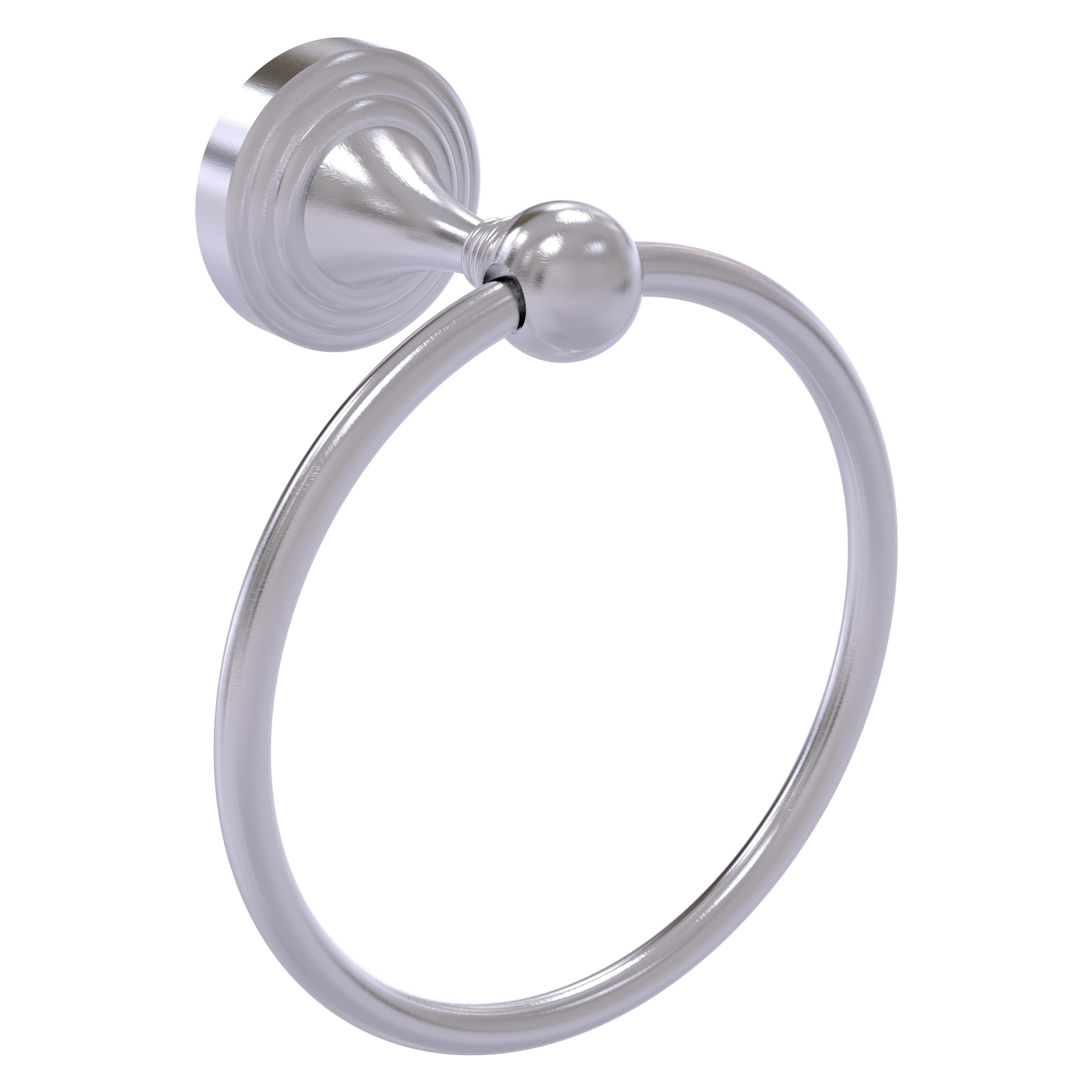 Allied Brass SG-16-SCH Sag Harbor Satin Chrome Wall mount Single Towel Ring