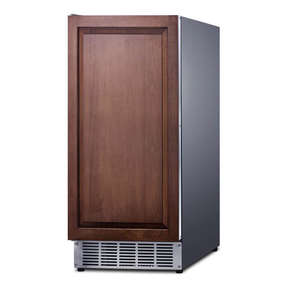 Summit  BIM44GCSS 15 Inch Wide 25 Lbs. Capacity BuiltIn Commercial Clear Ice Maker with 45 Lbs. Daily Ice Production and Stainless CabinetToe Kick Sansujyuku sansujyuku.com
