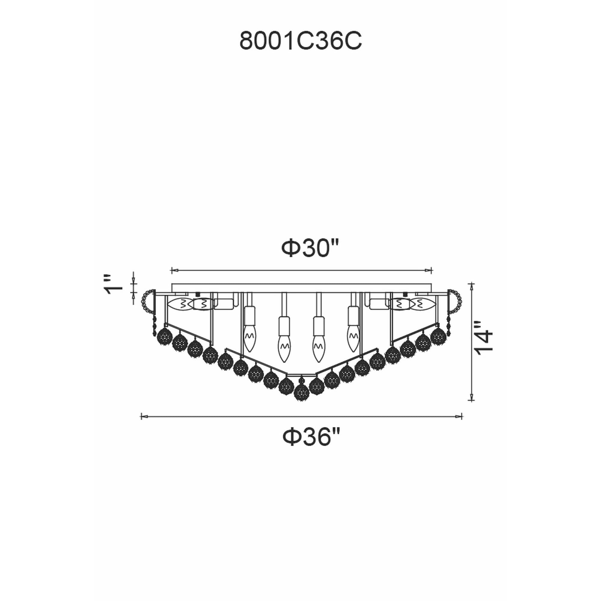 CWI Lighting 8001C36C flushmounts - View #5