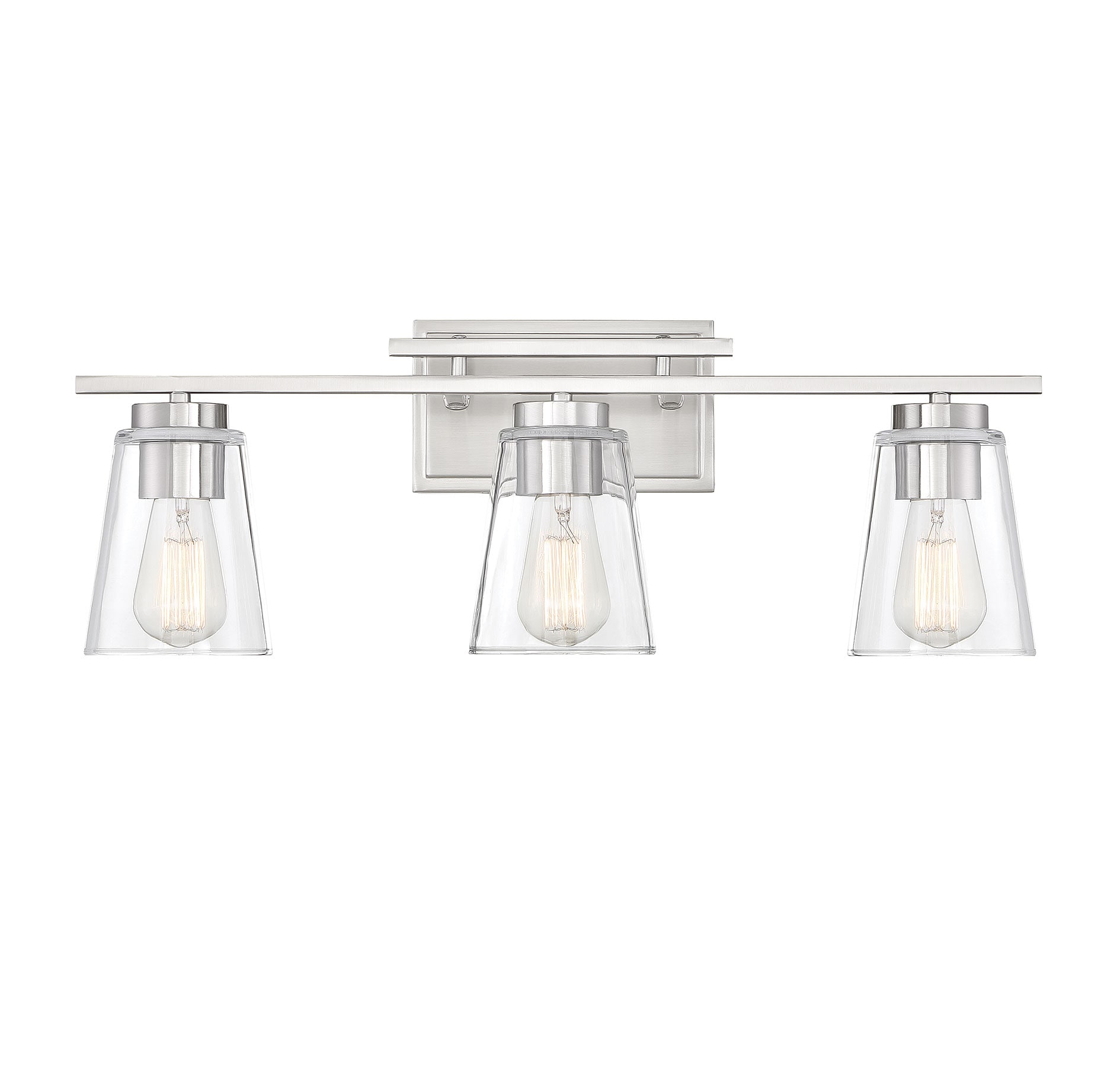Savoy House Essentials 8-1020-3-SN Calhoun 24-in 3 -Light Nickel Bohemian/global Vanity light