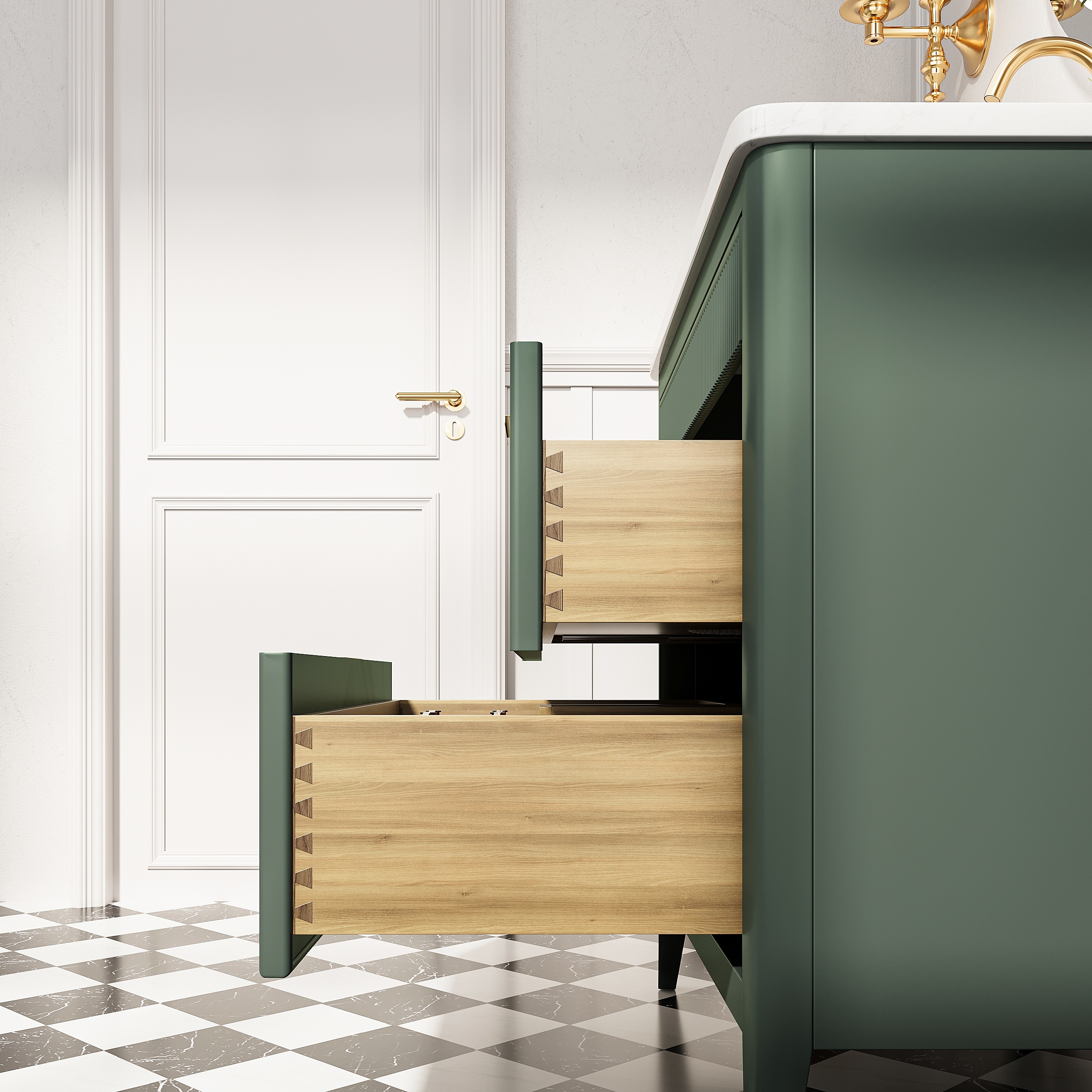 WELLFOR WA-9636-DH Bath-Vanity-Combo - View #4