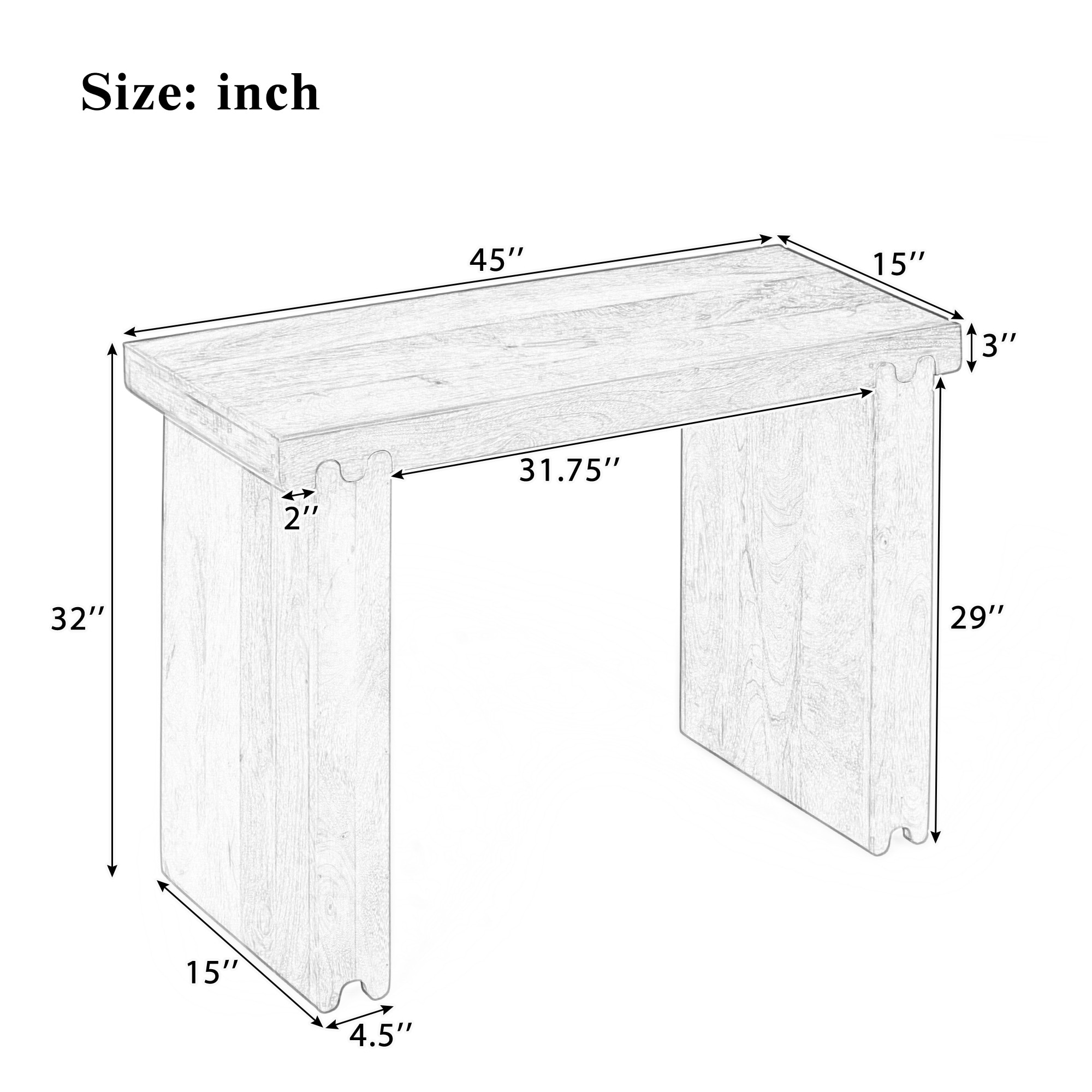 ModernLuxe N715P224881D Console-Sofa-Tables - View #3