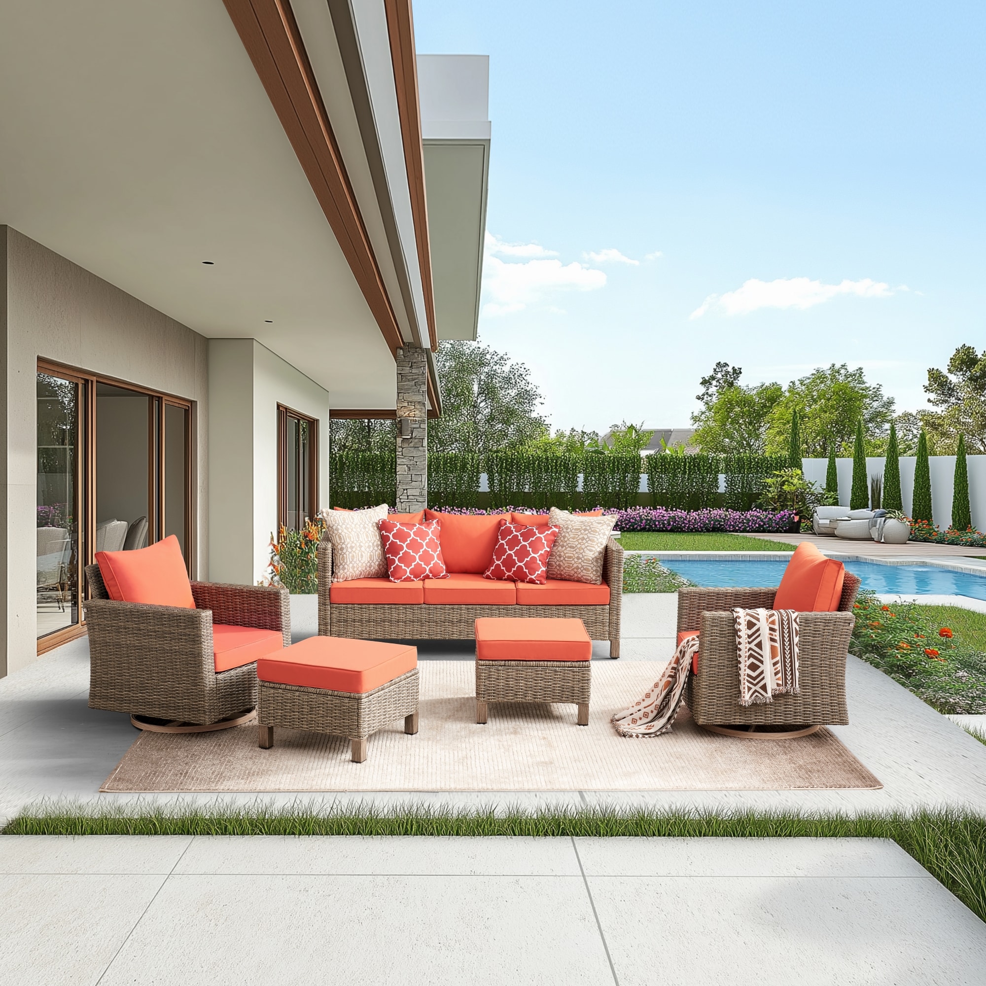 EDYO LIVING SMX01RK-OR Patio-Conversation-Sets - View #2
