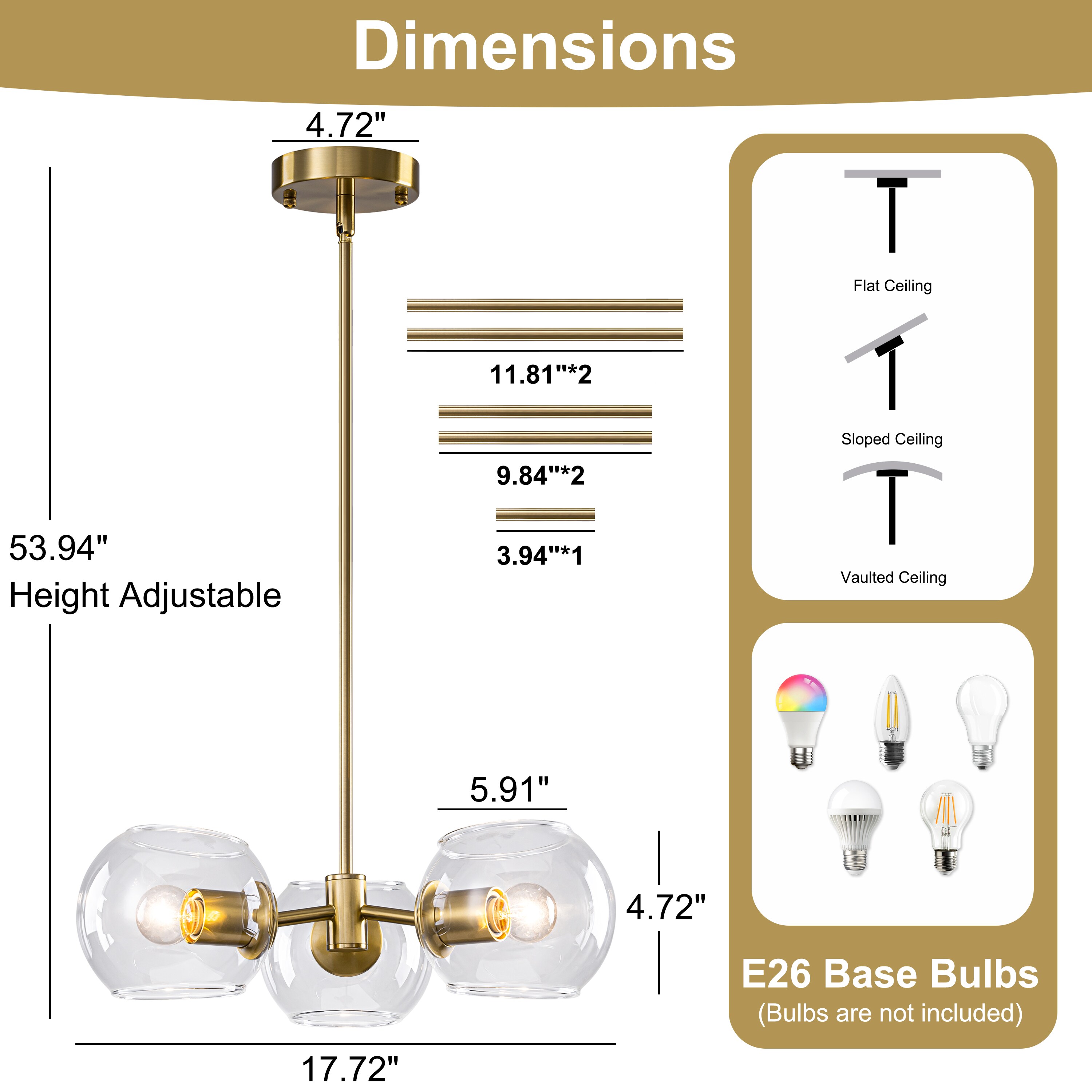 GoYeel ZP092GD03 Pendant-Lights - View #4