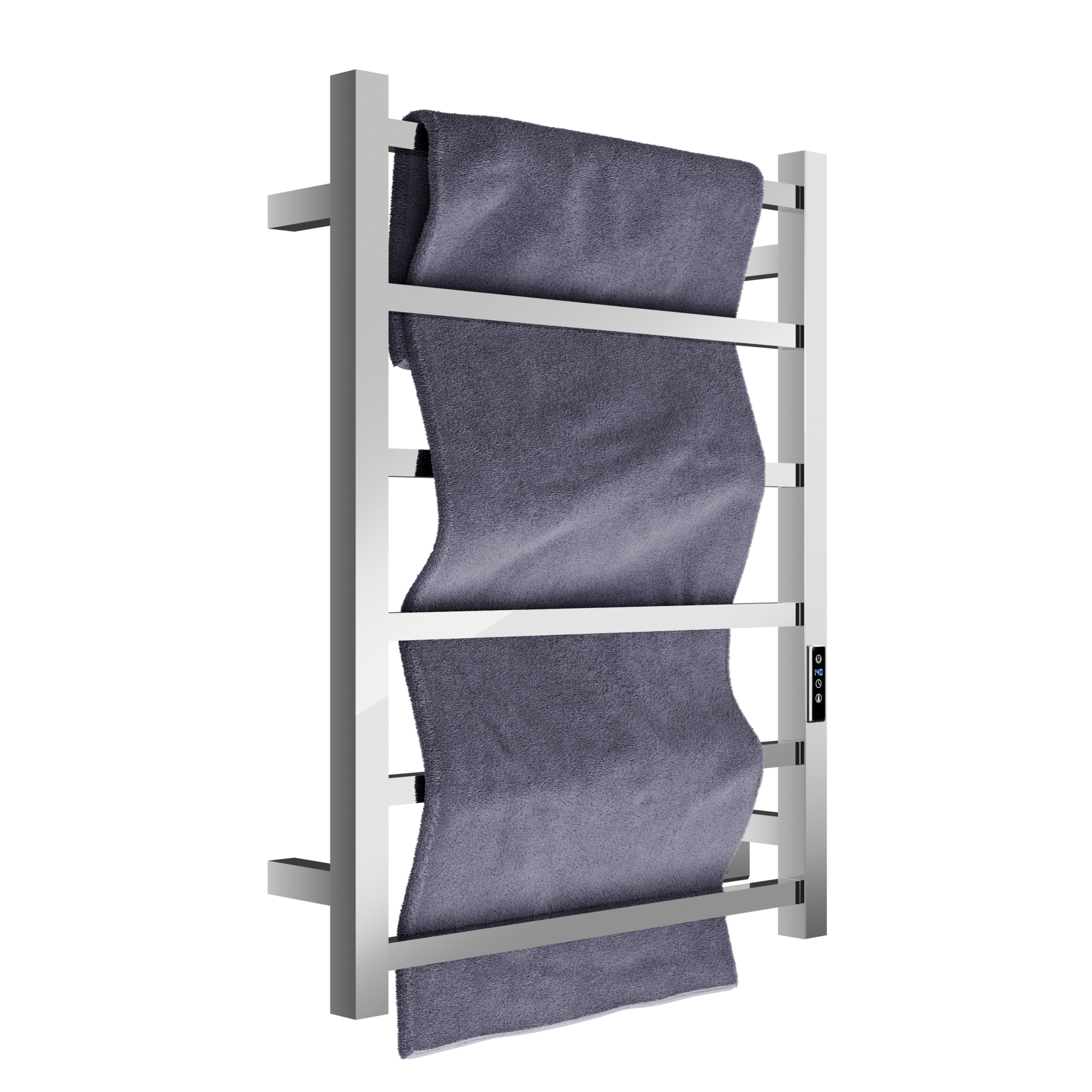 Charles Series Polished Chrome Stainless Steel Wall Mounted Towel Warmer