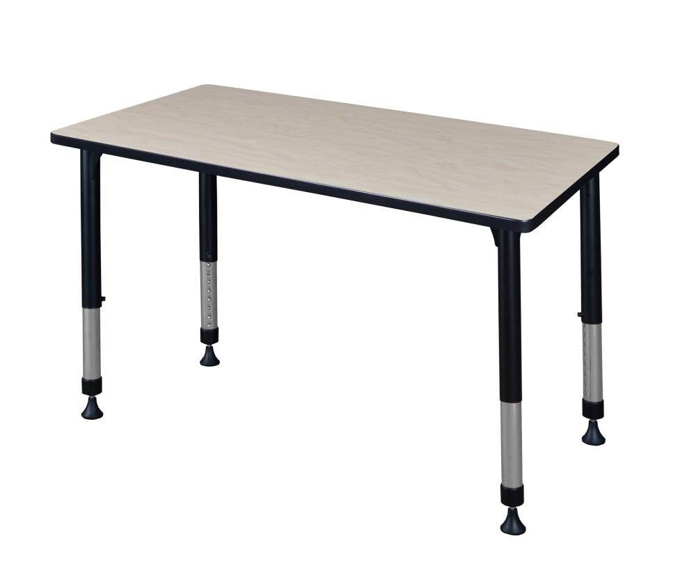 Regency MT4224PLAPBK Classroom Tables Off-white 4-Person Training Table (42-in W x 34-in H)