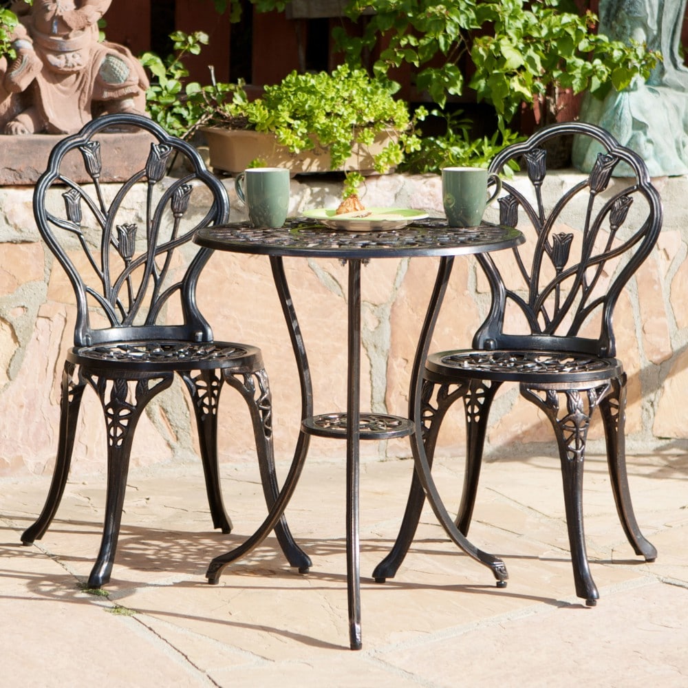 AAZJ JGD-24360COPPER Cast Bistro Sets 3 -Piece Patio Conversation Set