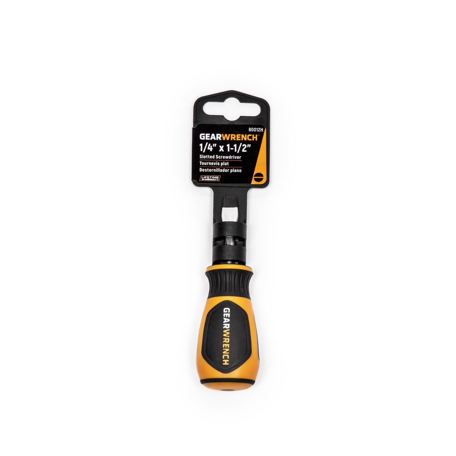 GEARWRENCH  #1/4 X 1.5 in. L Slotted Screwdriver 1 pk