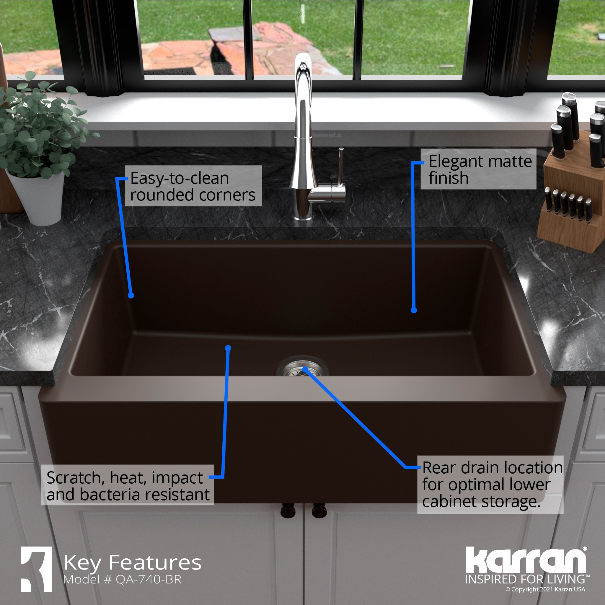 Karran QA-740-BR Kitchen-Sinks - View #6