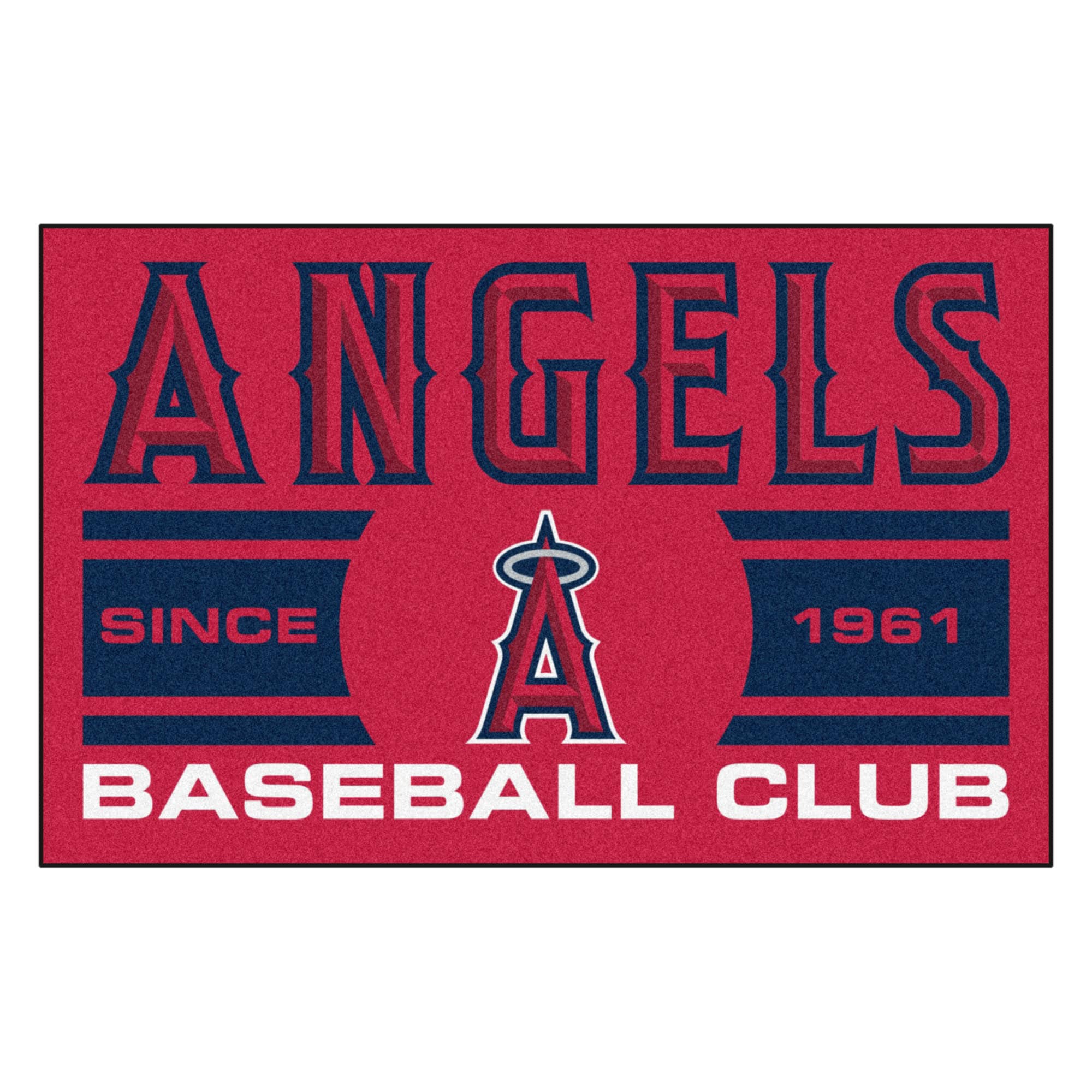 Fanmats Los Angeles Angels Baseball Runner Rug - 30in. x 72in.