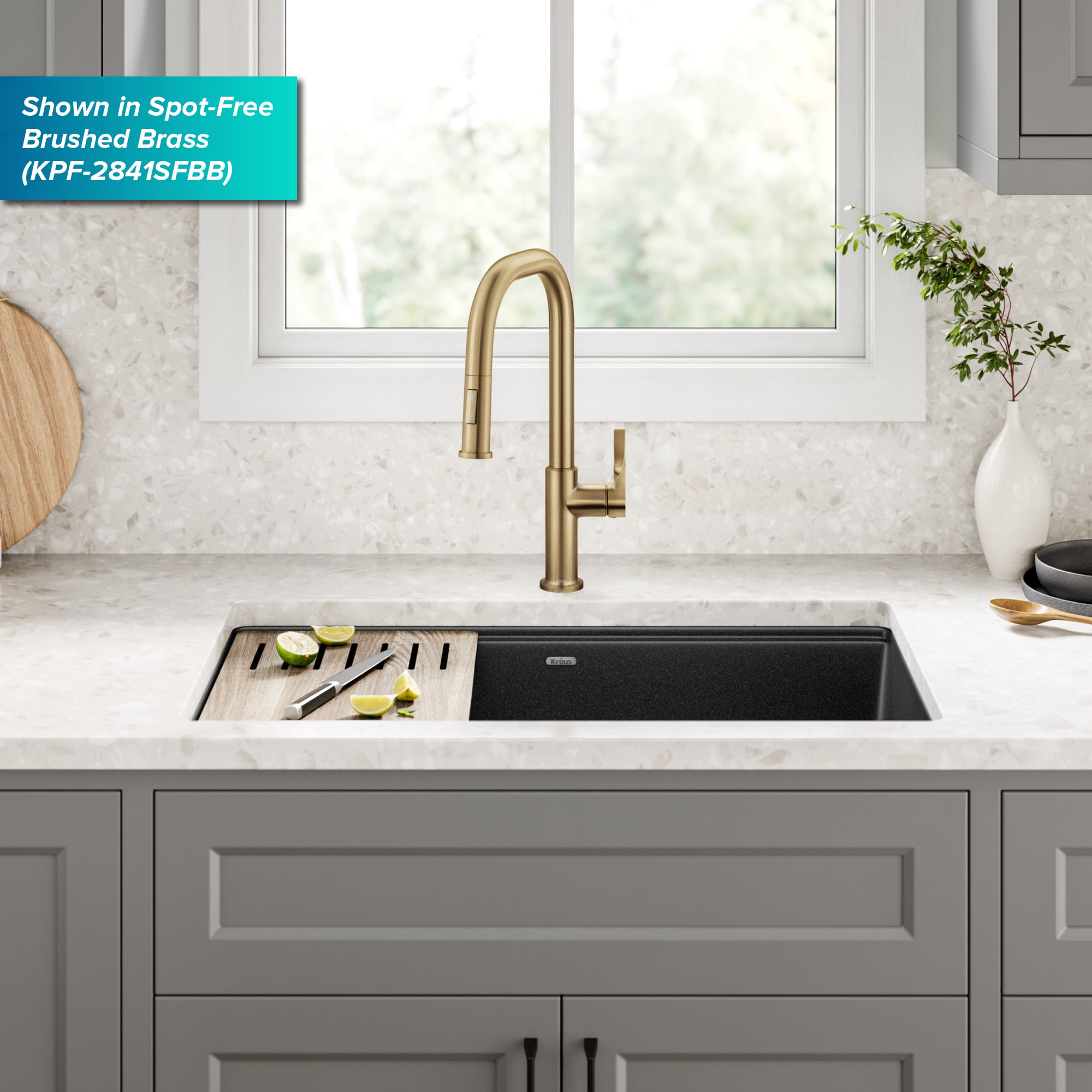 Kraus KPF-2841SFBBMB Kitchen-Faucets - View #14