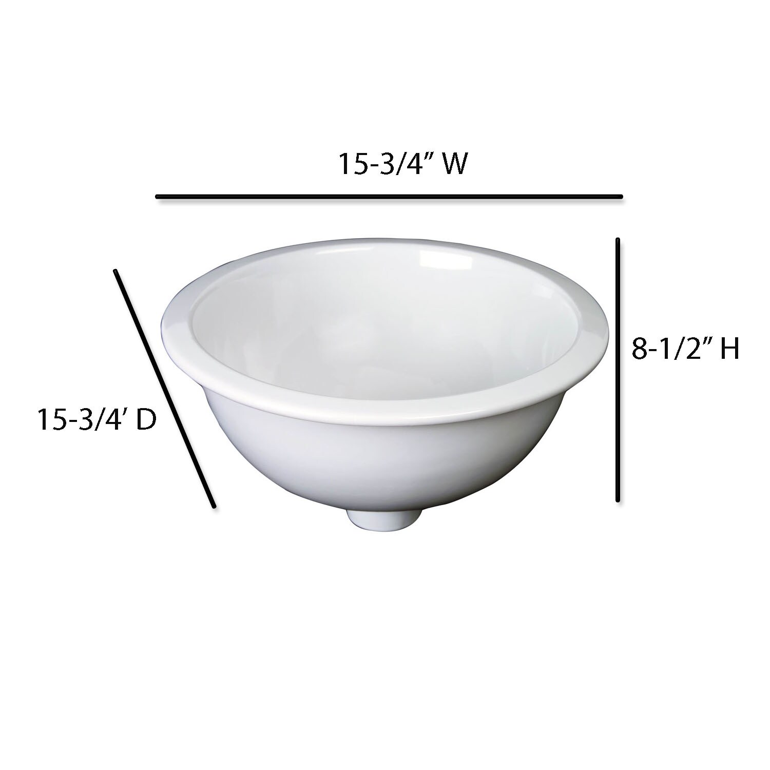 Barclay 4-520WH Bath-Sink - View #2