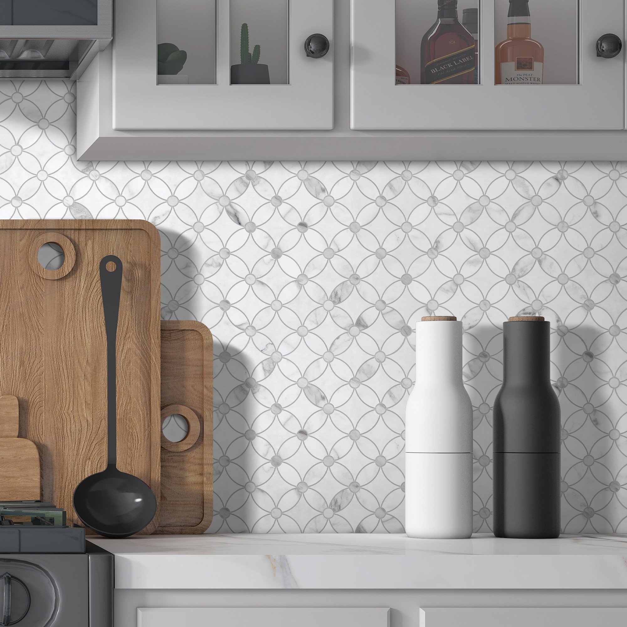 SUNWINGS HEX001-WHB-10 Ceramic-Tile - View #5