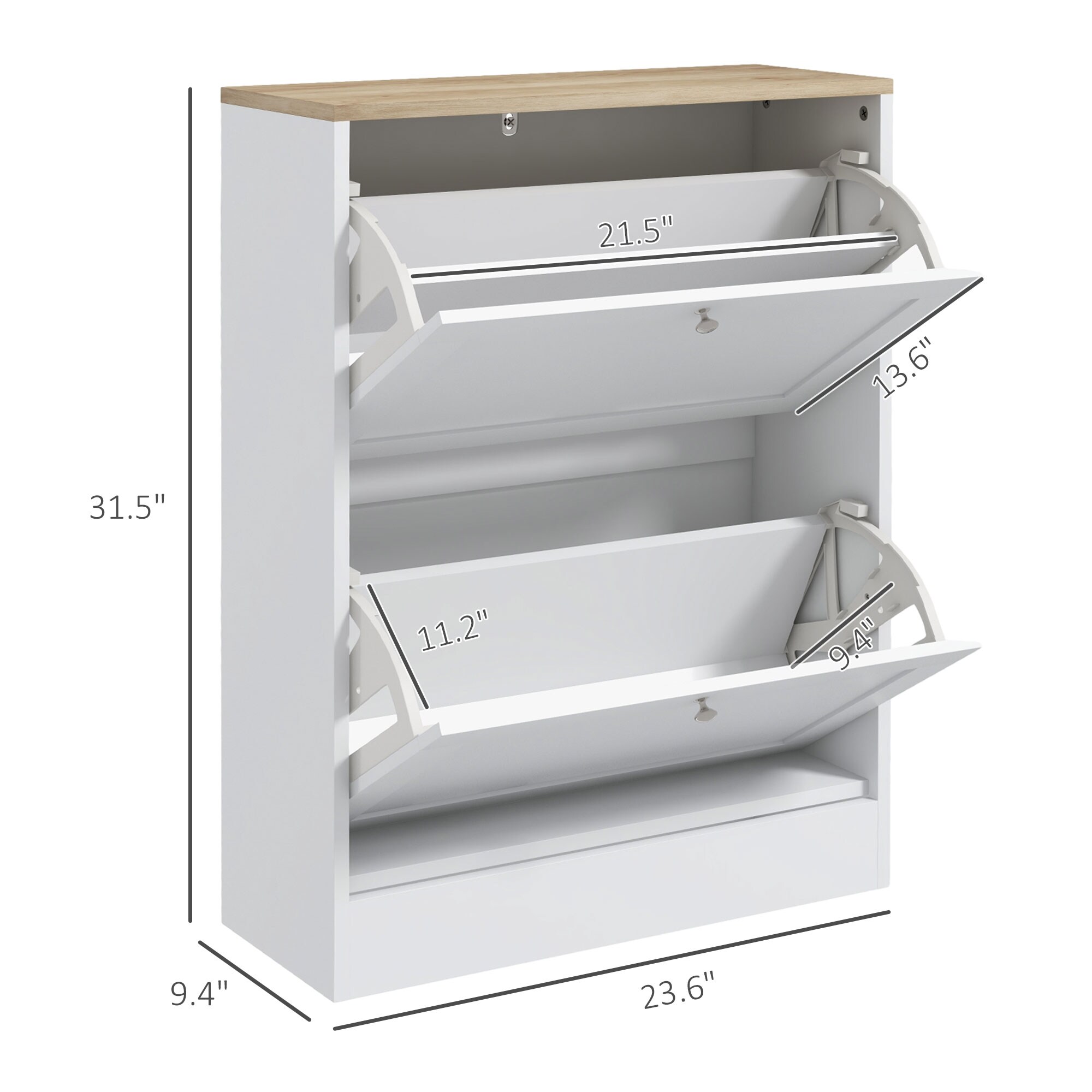 HomCom 837-516V80WT Coatrack-Stands-Pedestals - View #3