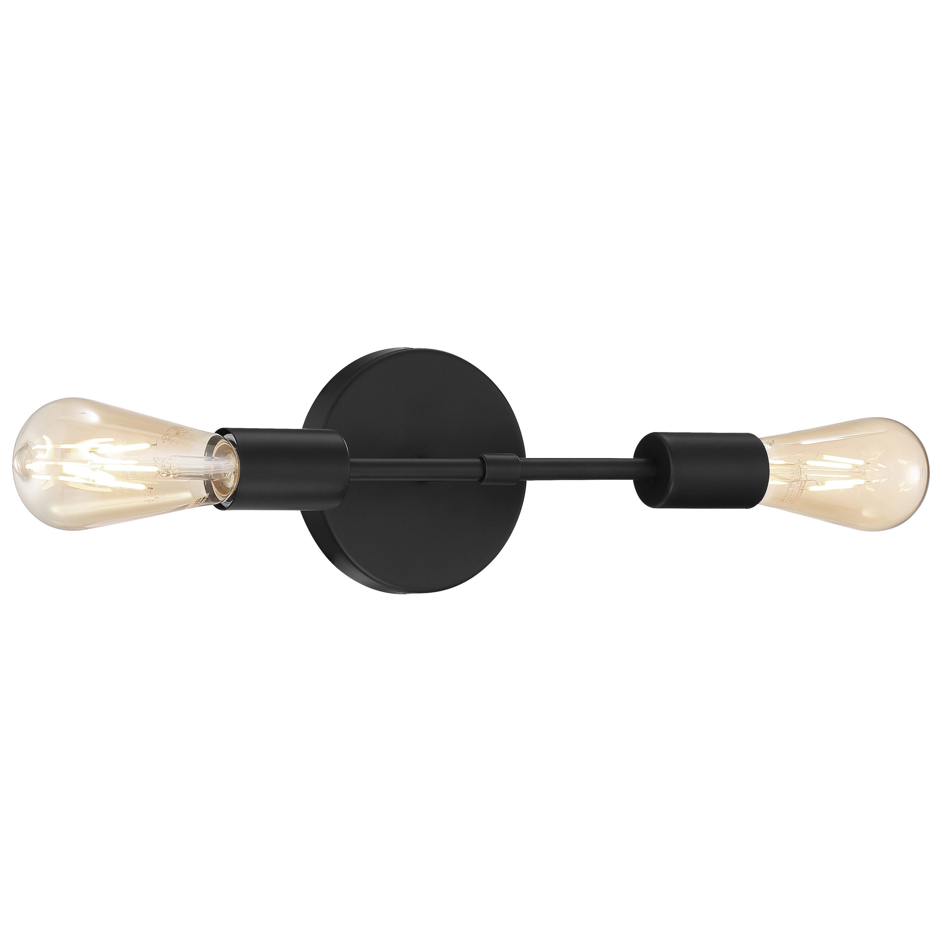 Access Lighting 62300LEDDLP-MBL Iconic 21-in W 2 -Light Matte Black Wall Sconce