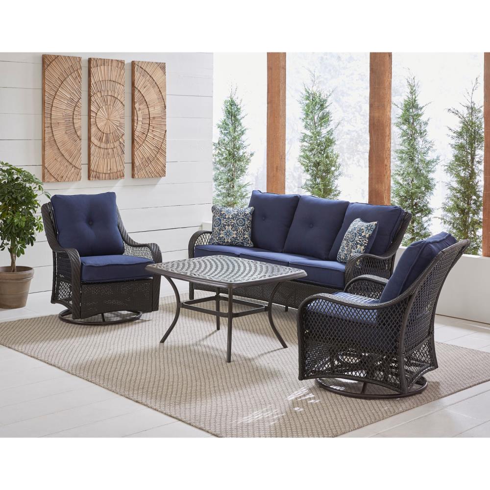 Hanover ORL4PCCTSW2-NVY Patio-Conversation-Sets - View #8