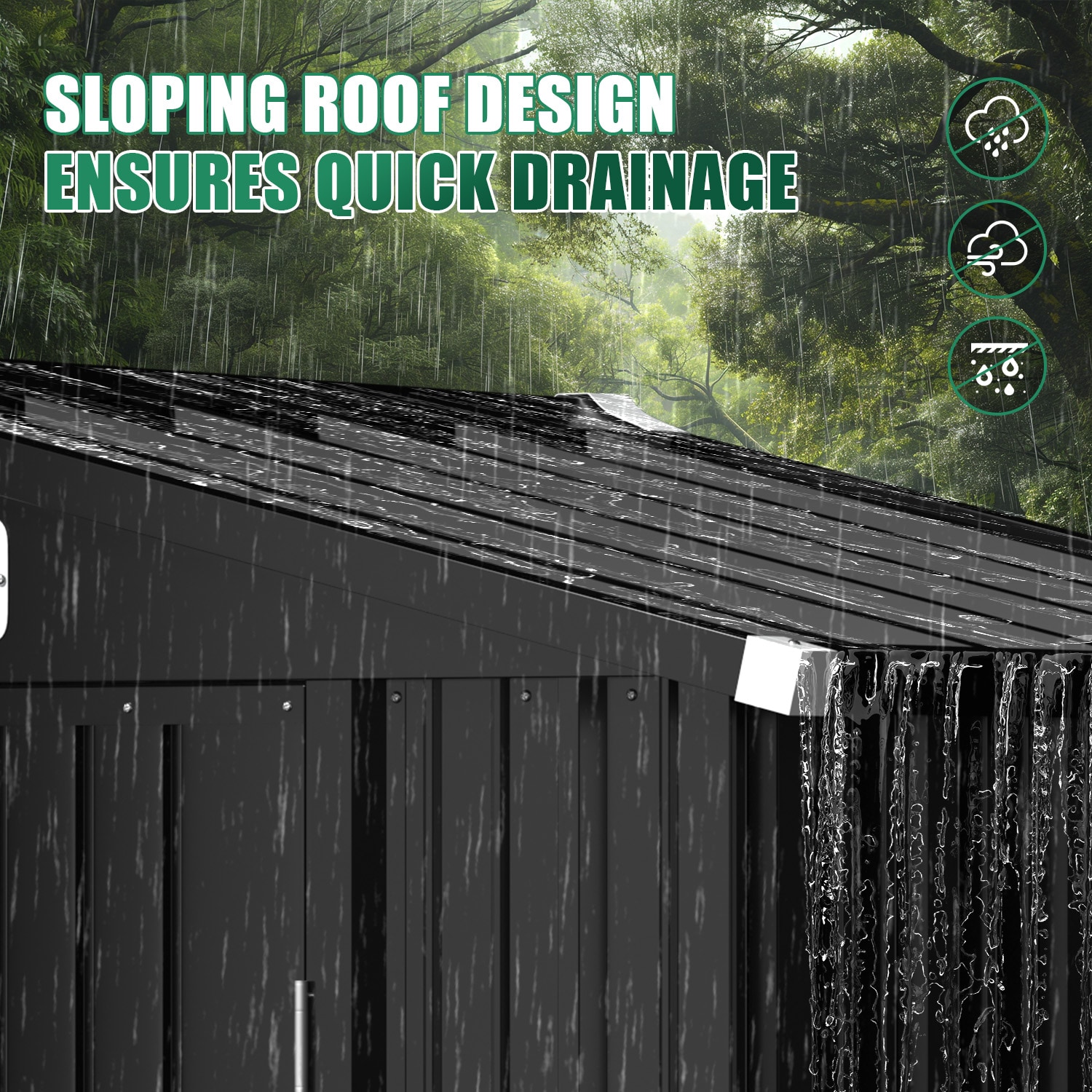 AOXUN ZZ-SD-060403B Metal-Storage-Buildings-Sheds - View #3