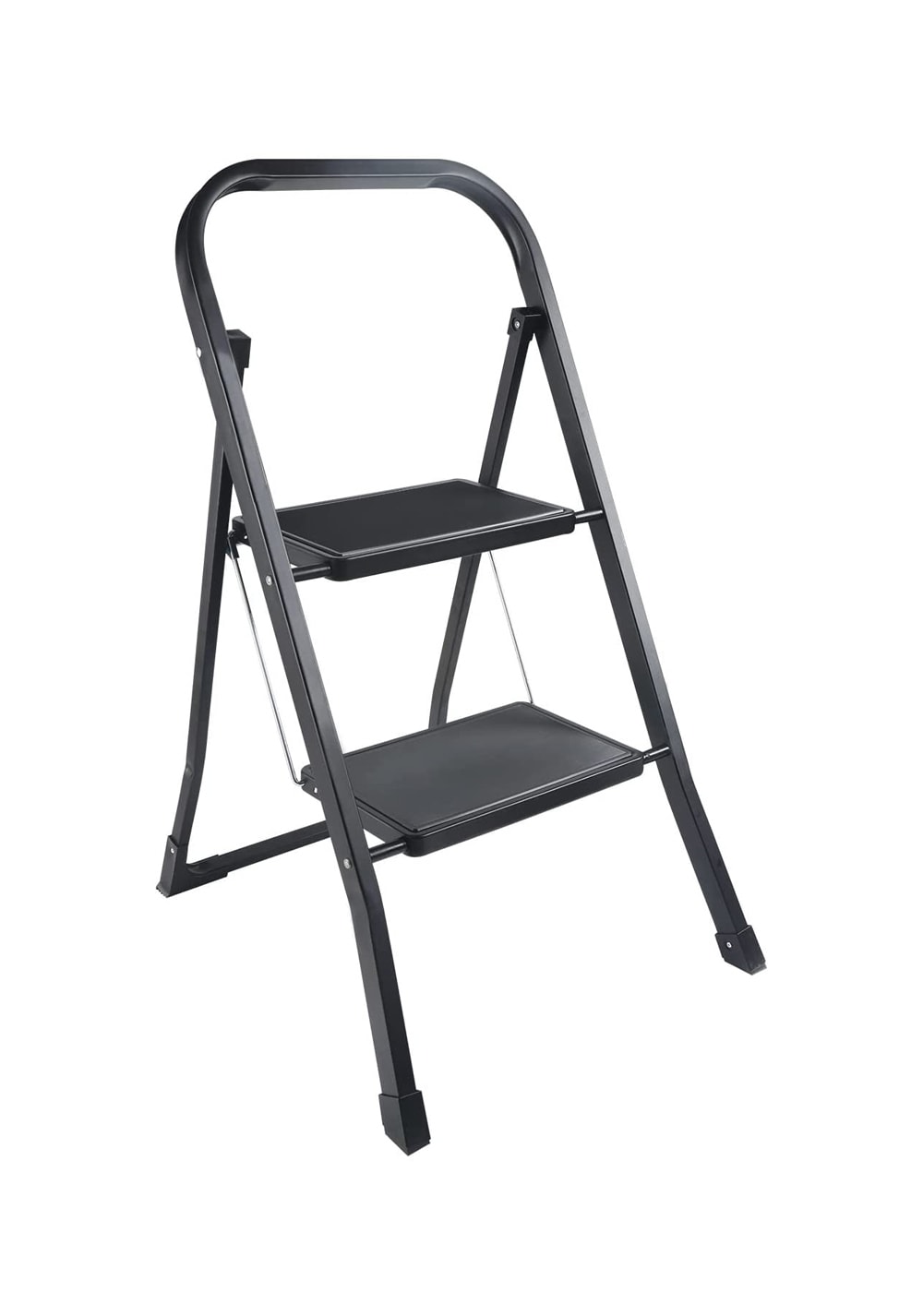 Kahomvis 2-Step Folding Step Stool Ladder 2.65-ft Steel Load