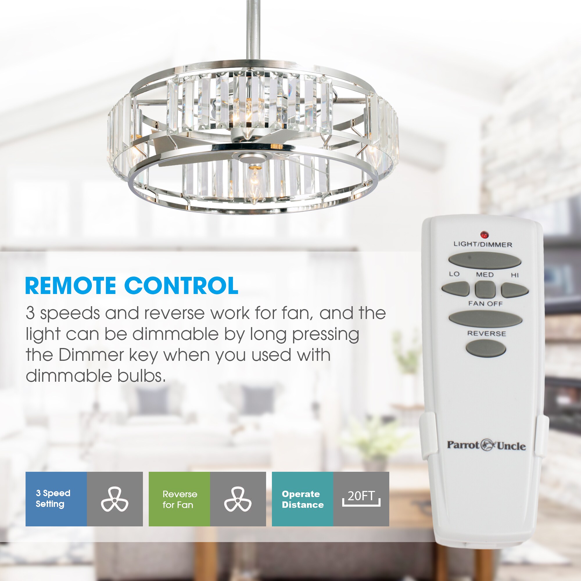 Parrot Uncle F8228CH110V Ceiling-Fans - View #4