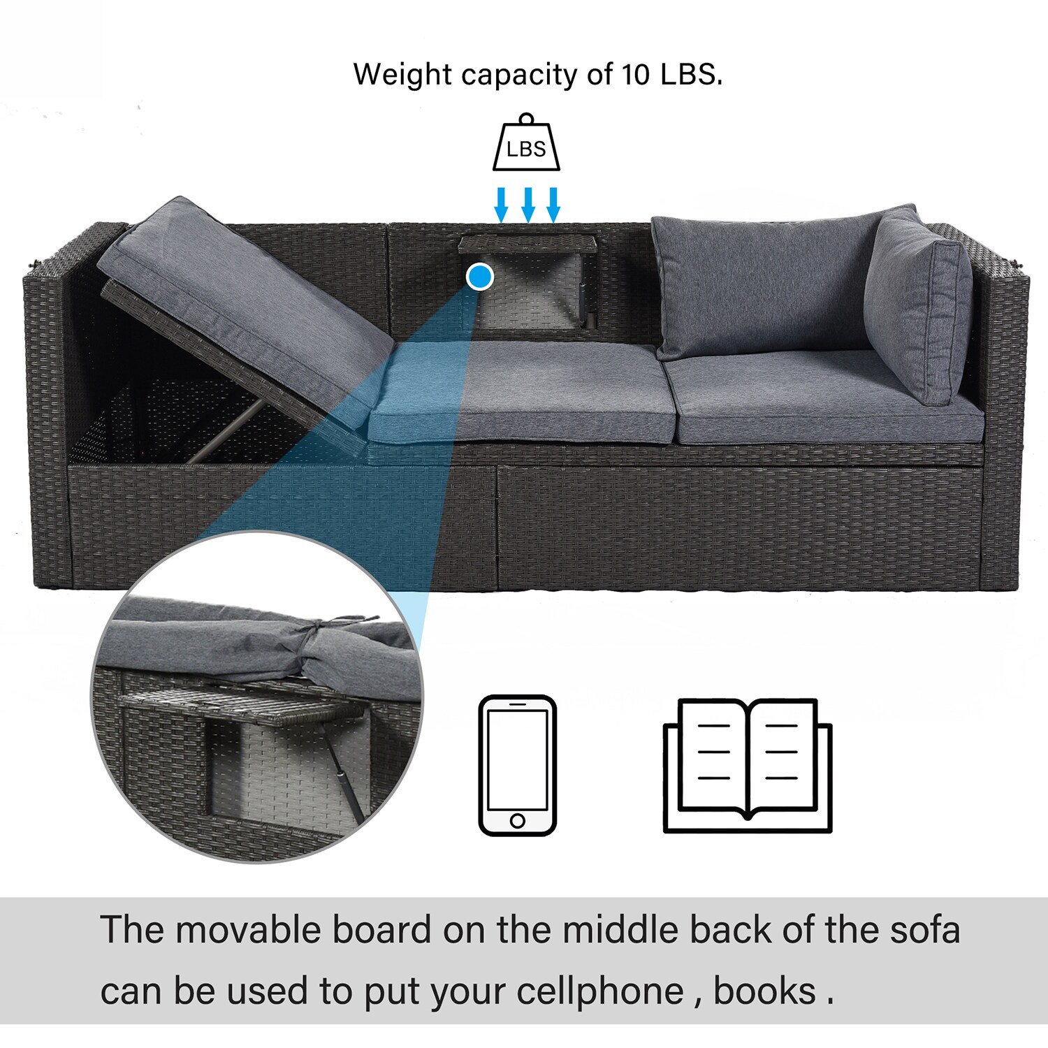 Bybafun YA0200262 Patio-Sofas-Daybeds - View #3
