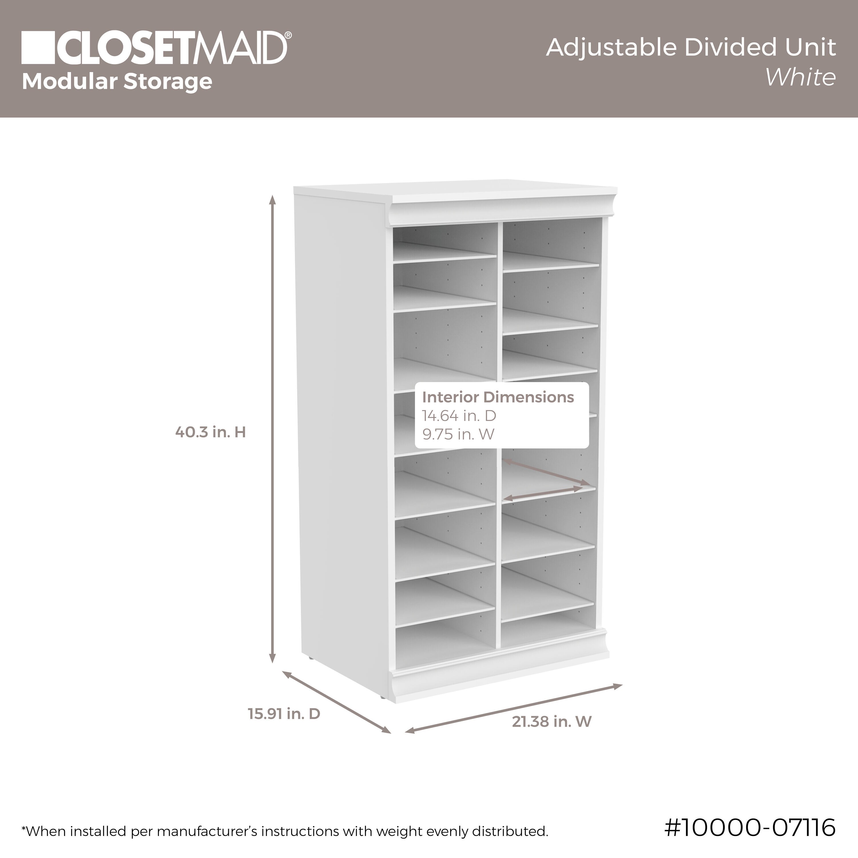 ClosetMaid 10000-07116 Wood-Closet-Kits - View #12