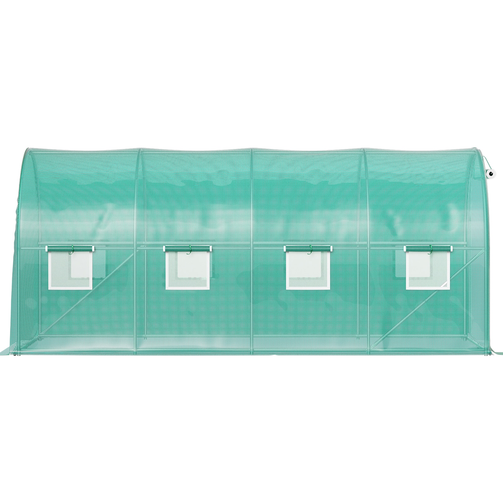 SVOPES Walk-In Tunnel Greenhouse 15-ft L x 7-ft W x 7-ft H Pe Greenhouse Kit