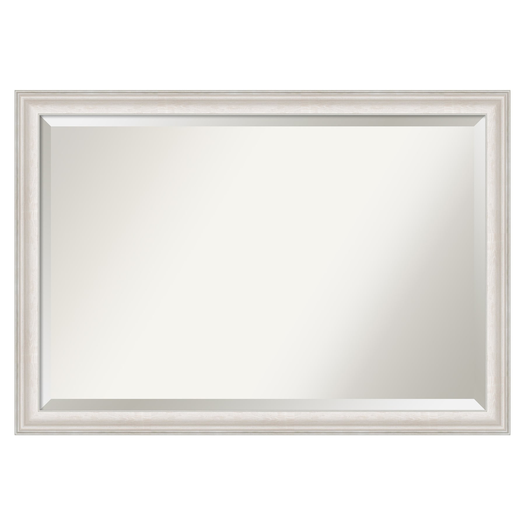 Amanti Art DSW4960980 Trio 39.5-in x 27.5-in Polished Rectangle Bathroom Vanity Mirror ( Natural,Silver,White )