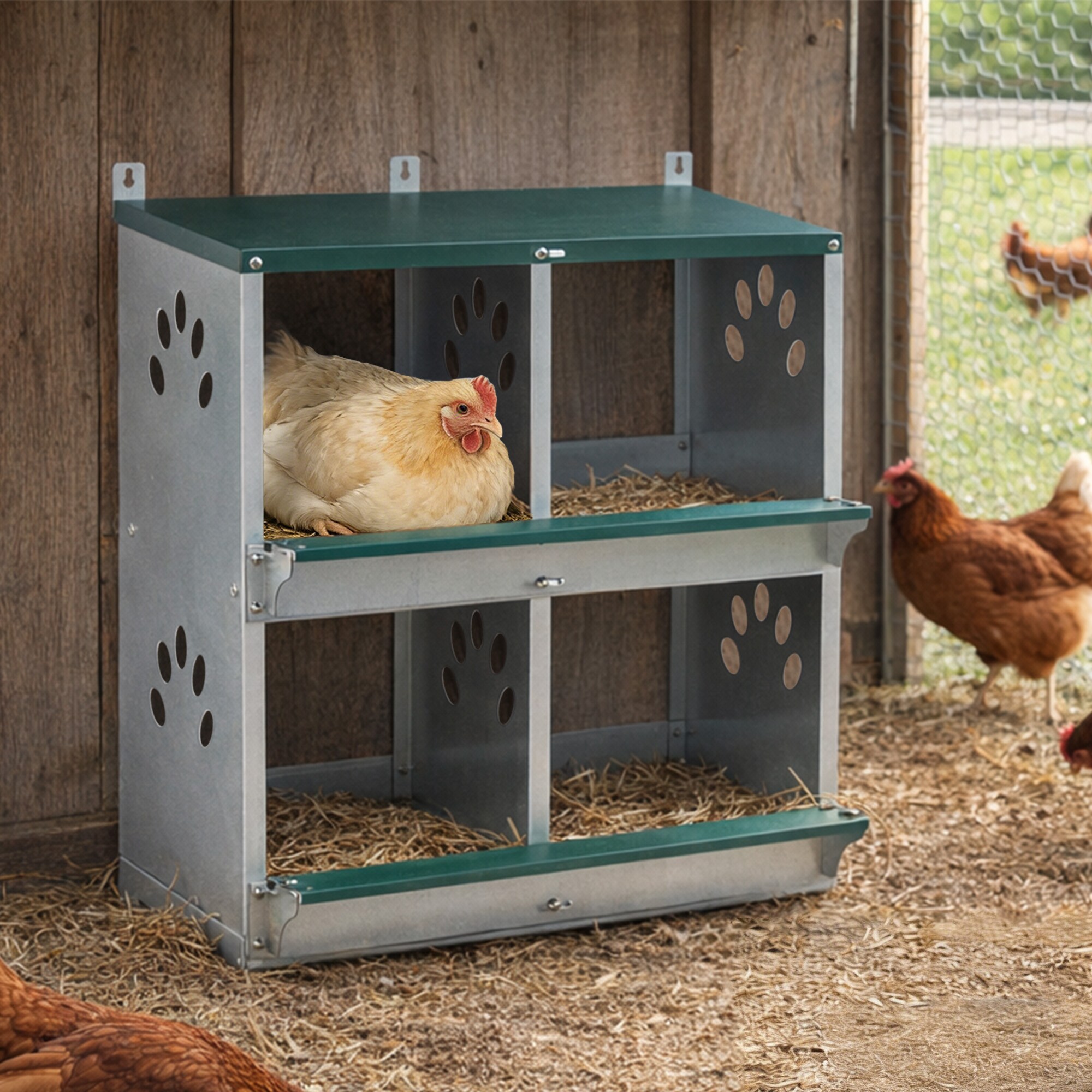 Kahomvis PET1-QPCX-18 Chicken-Coops-Rabbit-Hutches - View #8
