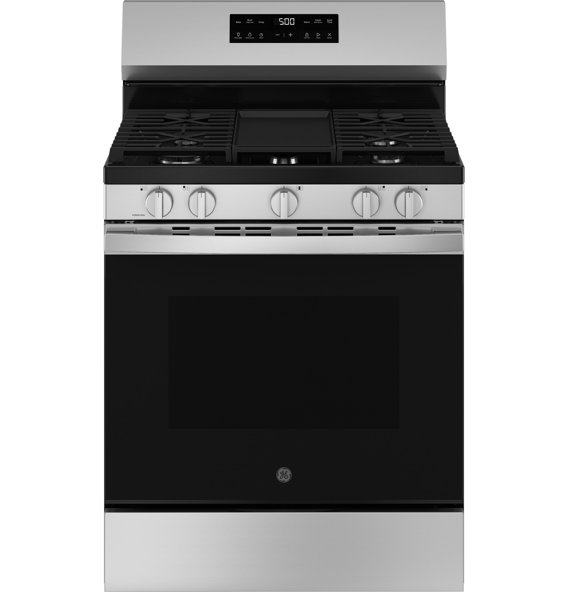 GE GGF500PVSS 30-in 5 burners 5.3-cu ft Freestanding Natural Gas Range ( Stainless Steel )