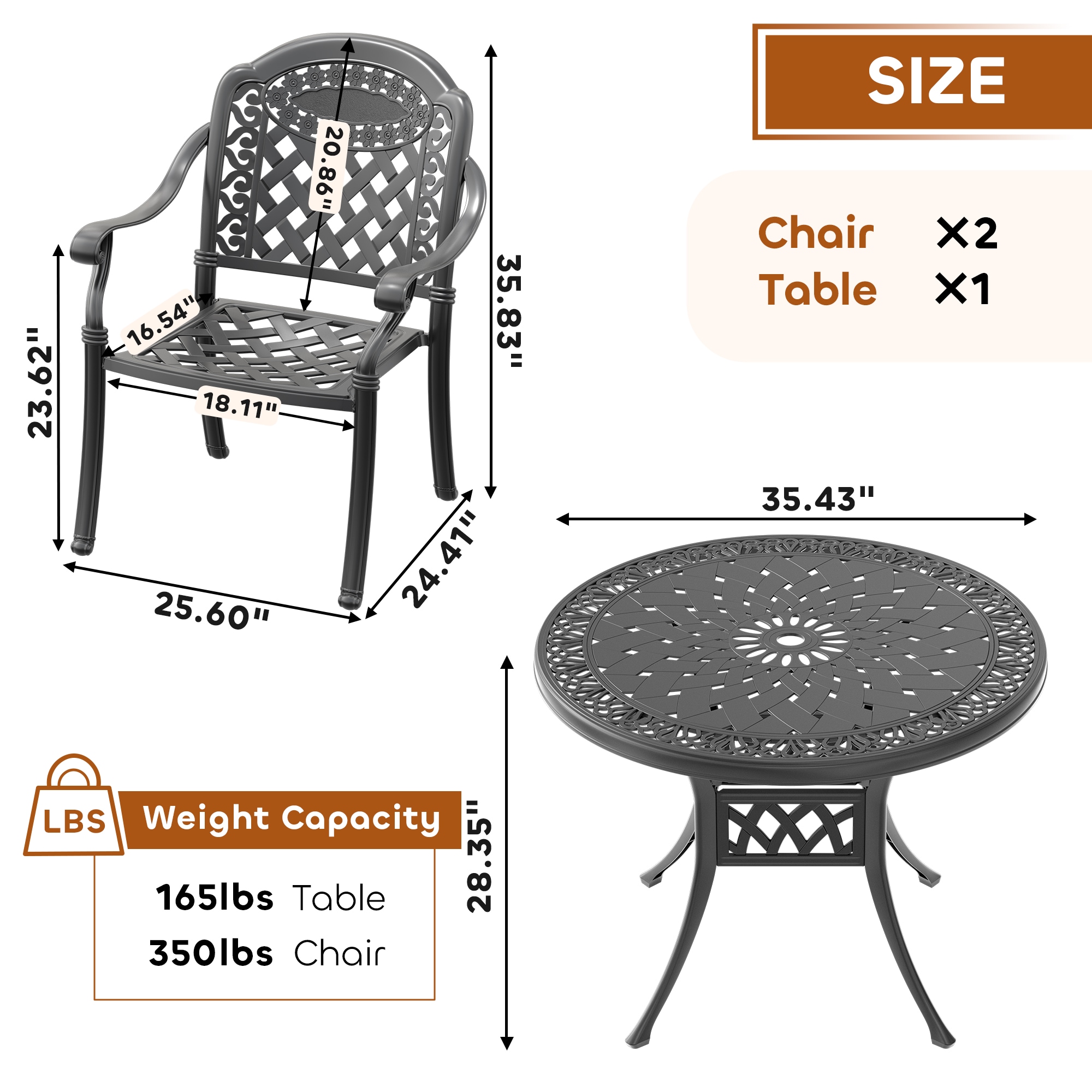 nicesure SLBK6008CZ2A1172RC Patio-Dining-Sets - View #9