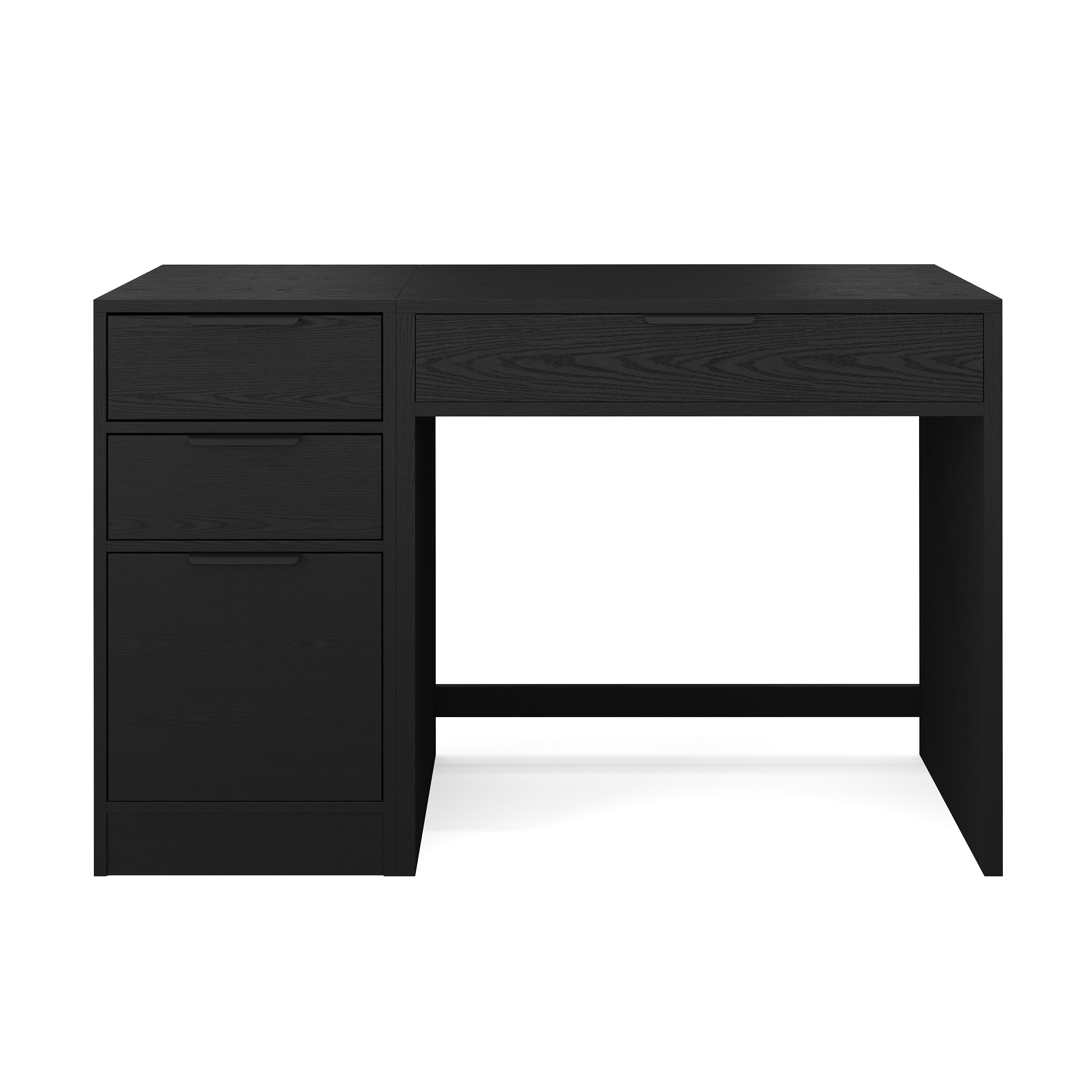 Martha Stewart 196861192685 Kayden 2 -Piece Black Contemporary/Modern Home Office Furniture Set