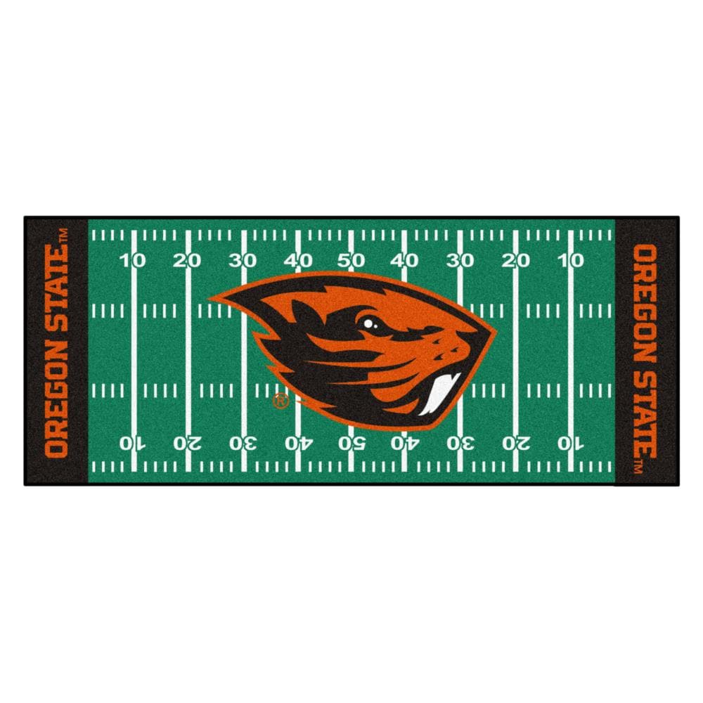 FANMATS 19543 NCAA Field Runner 2 x 6 (ft) Tufted Nylon Green Rectangular Indoor Runner rug