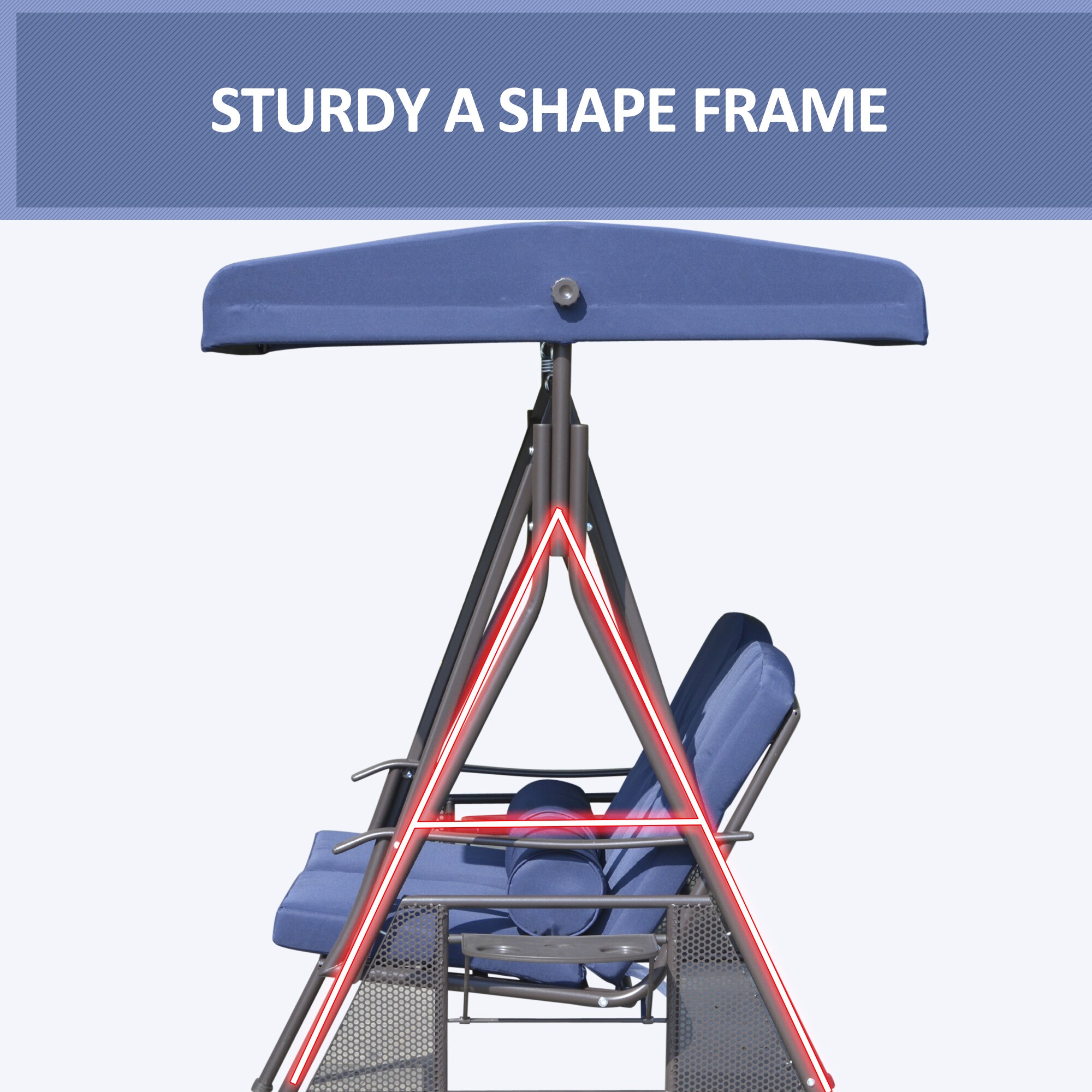 Outsunny 84A-258V01DB Swing-Gliders - View #8