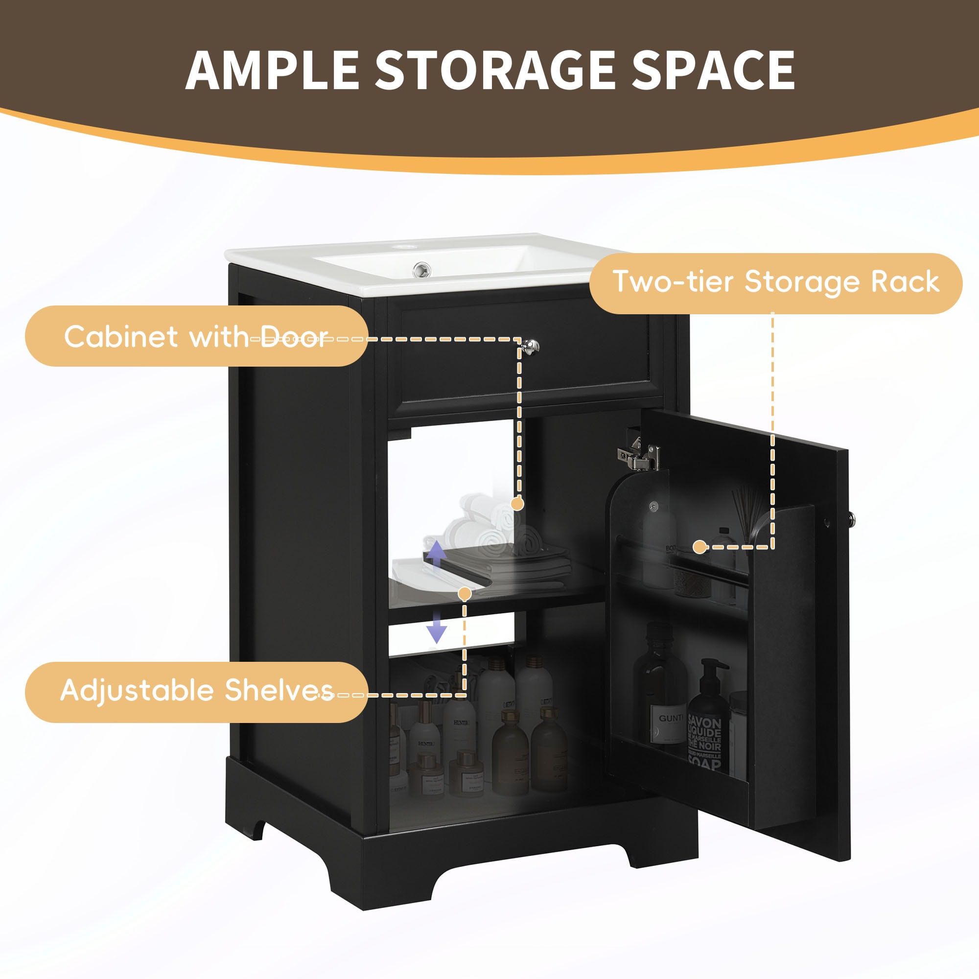 ModernLuxe L3P-N725P218017B Bath-Vanity-Combo - View #2