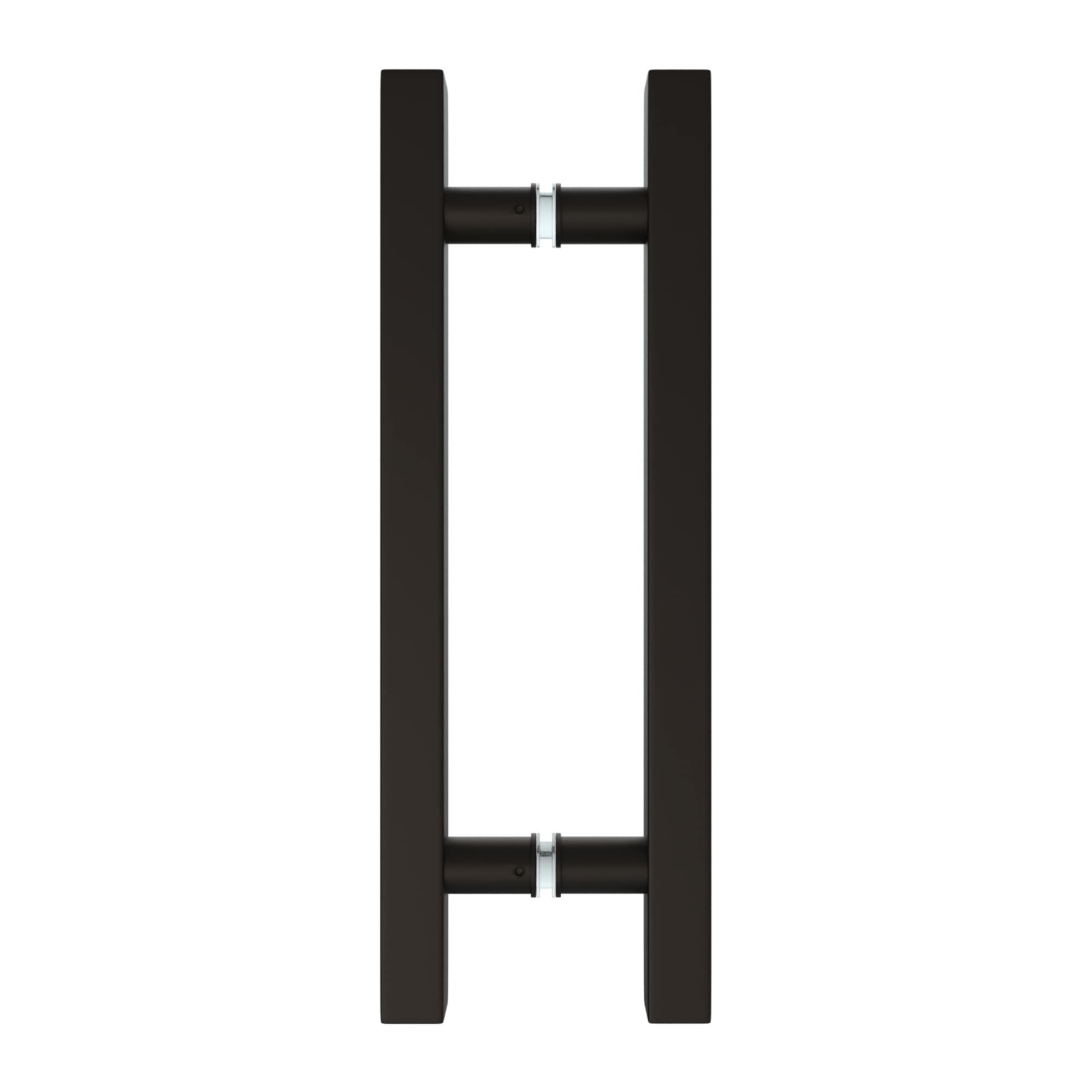 Brixwell  SPL6X60RB Square Ladder Pull Back-to-Back Handle 6 in Mounting Center To Center 5/16 in To 1/2 in Glazing Thickness Oil Rubbed Bronze Finish