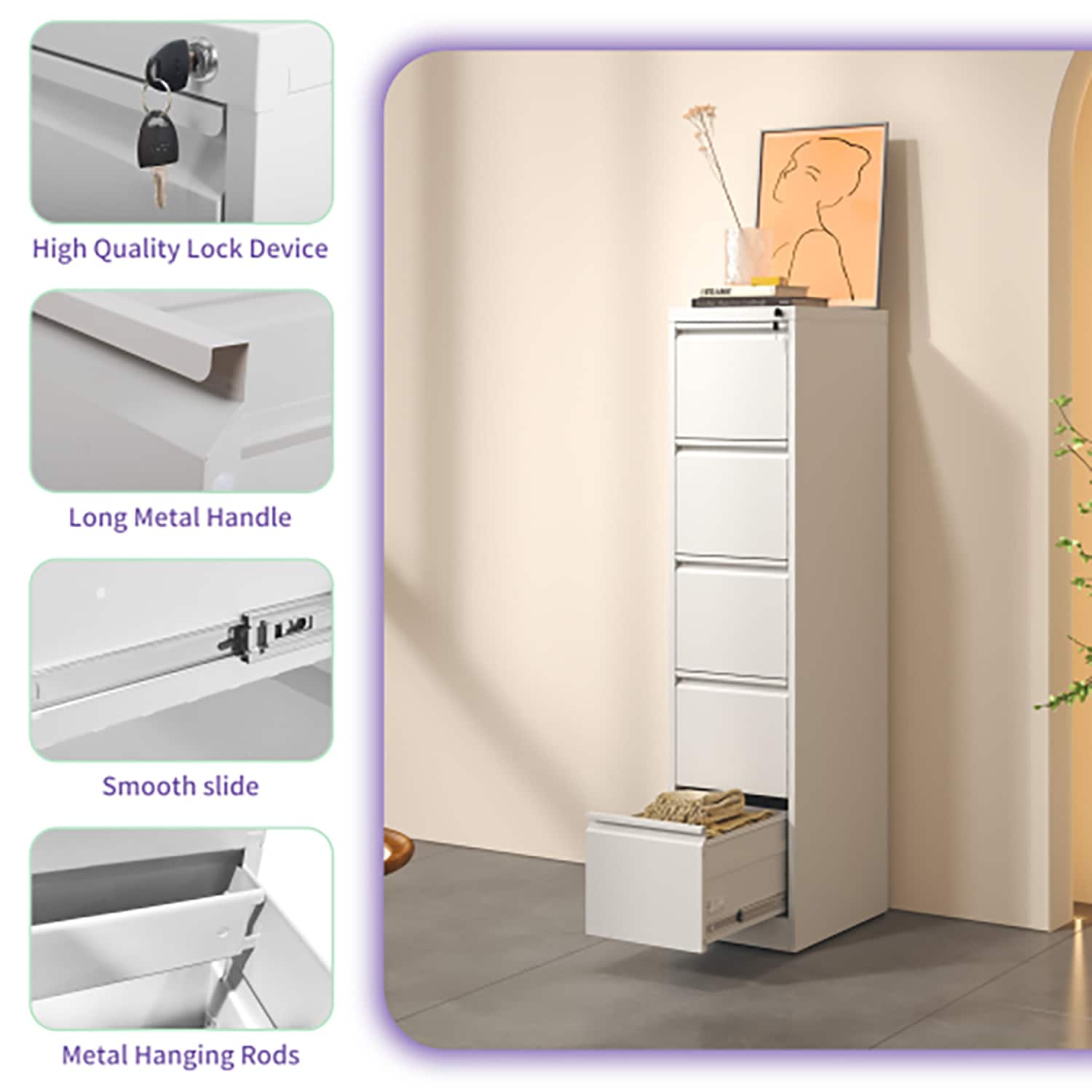 GZMR GZ-MS54425 Filing-Cabinets - View #7