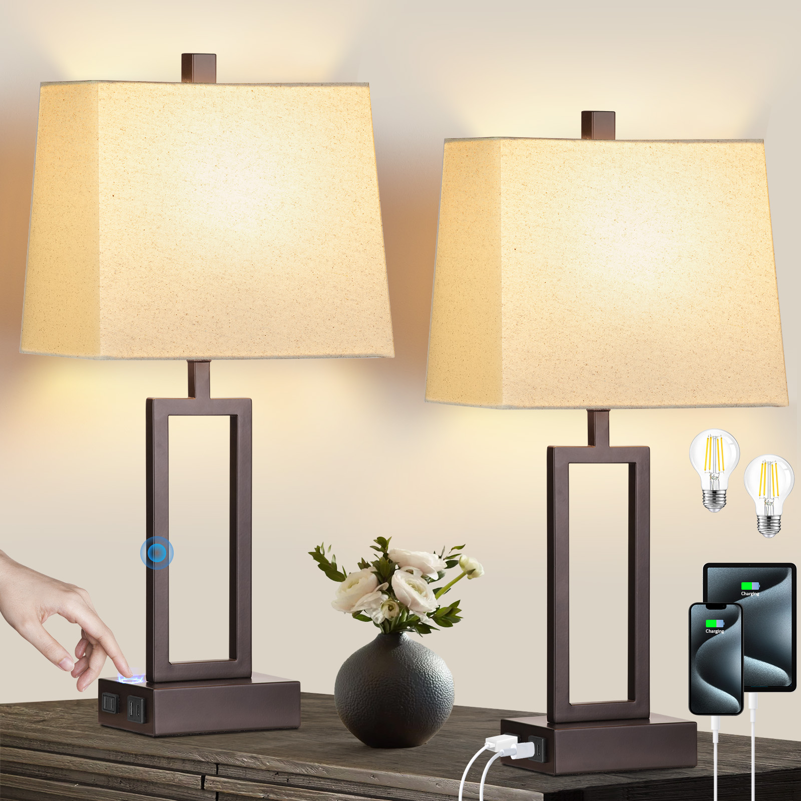 UrFurnishings TD-269 Table-Lamps - View #8