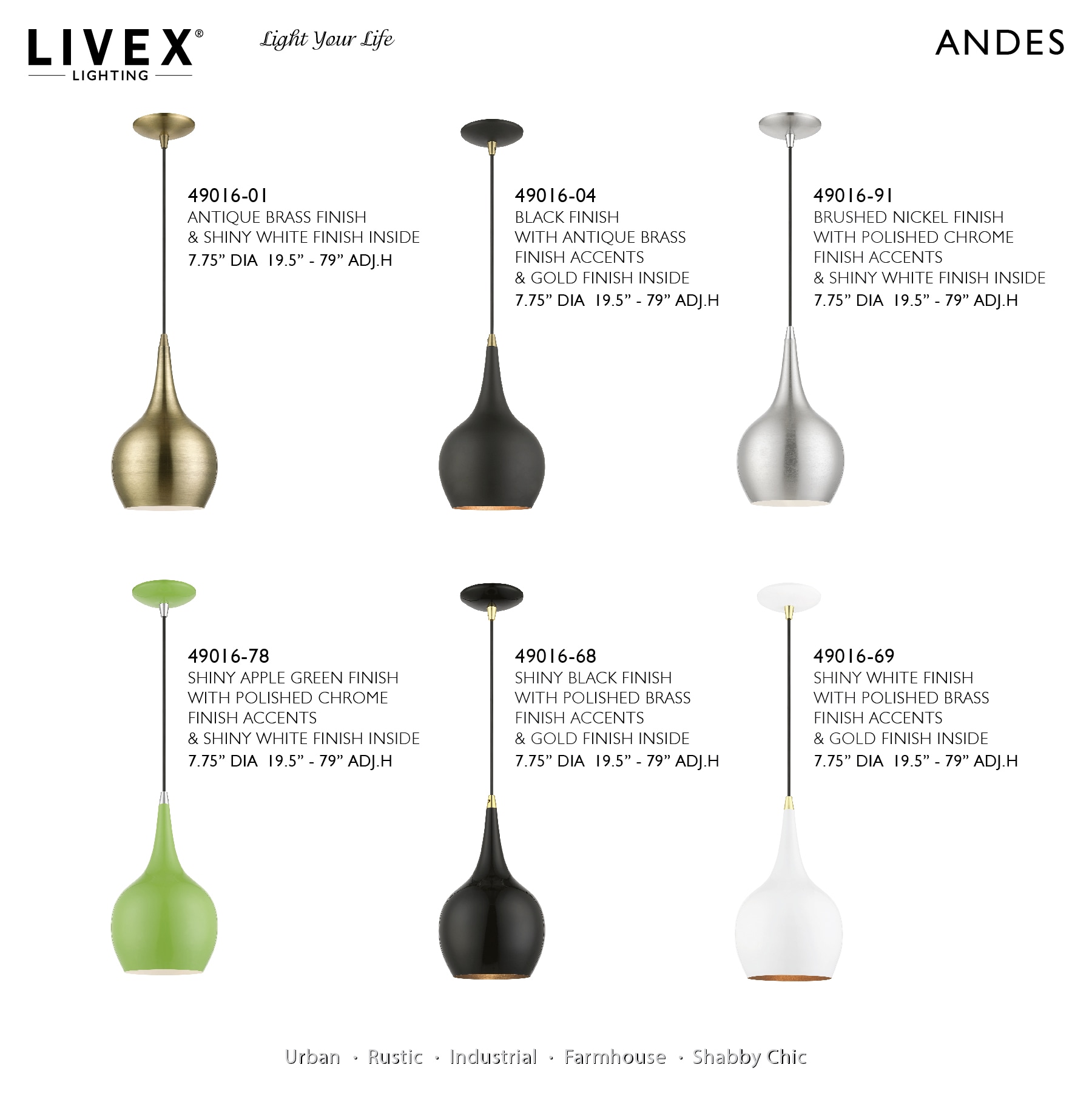 Livex Lighting 49016-68 Pendant-Lights - View #12